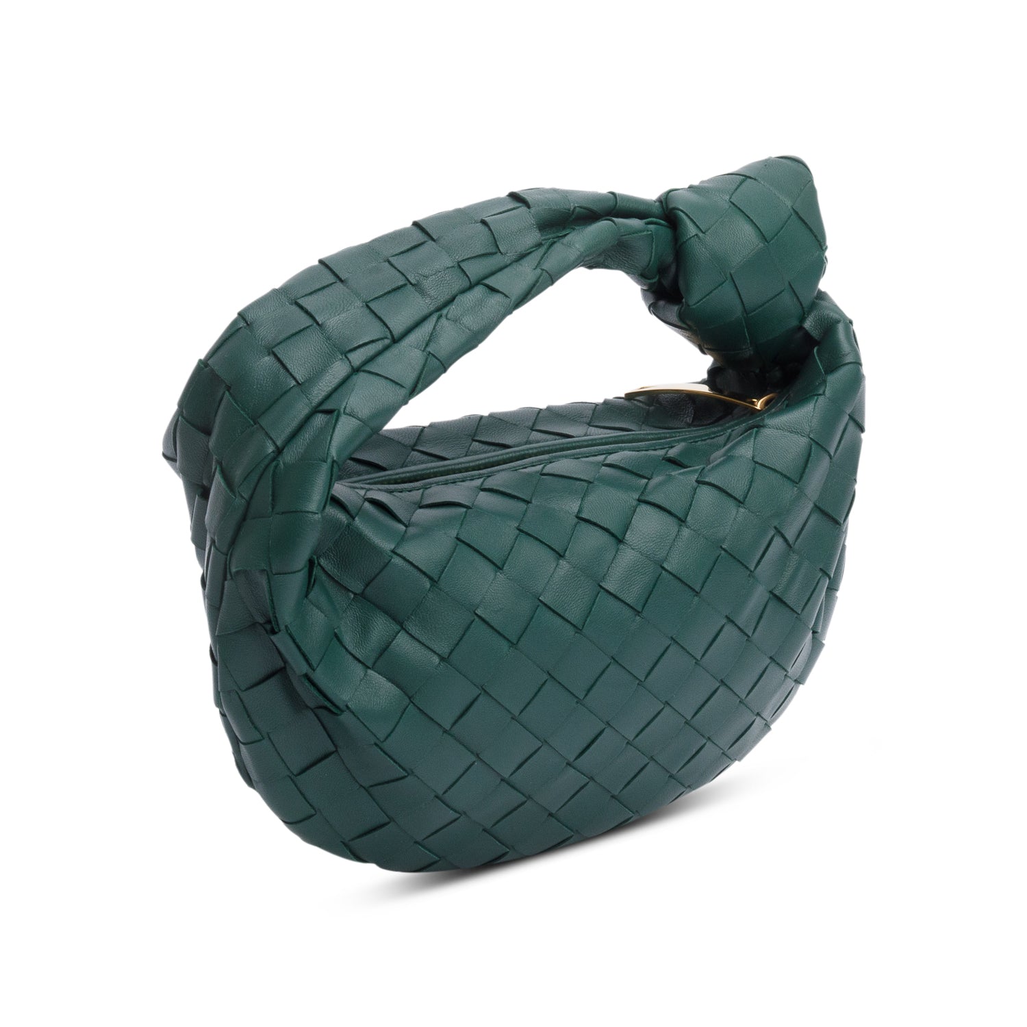 Bottega Veneta Green Intrecciato Leather Mini Jodie Bag