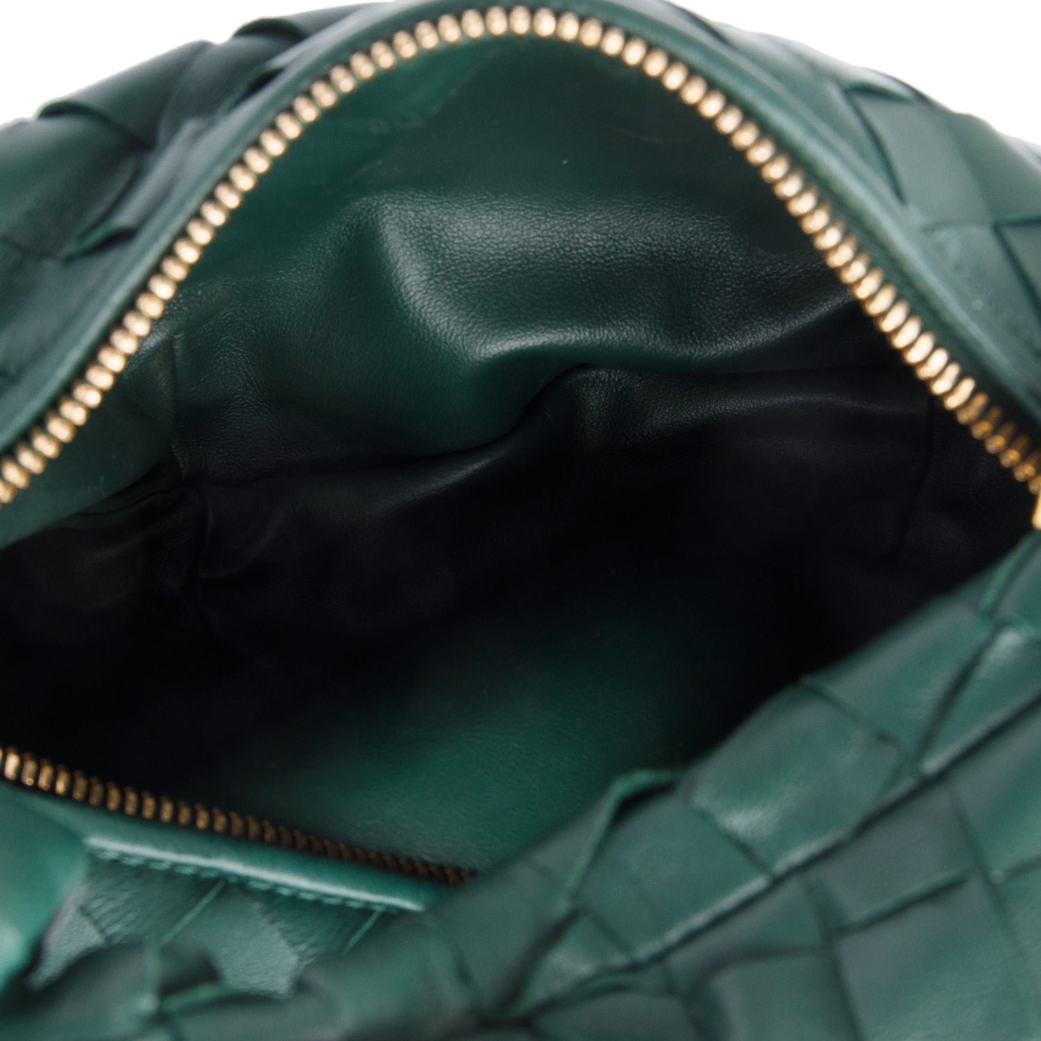 Bottega Veneta Green Intrecciato Leather Mini Jodie Bag