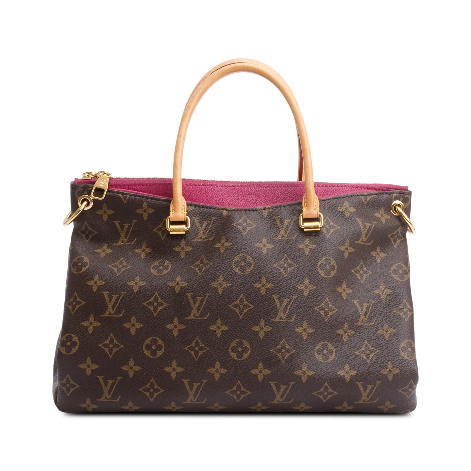 Louis Vuitton Monogram Pallas Tote w/ Strap & Receipt