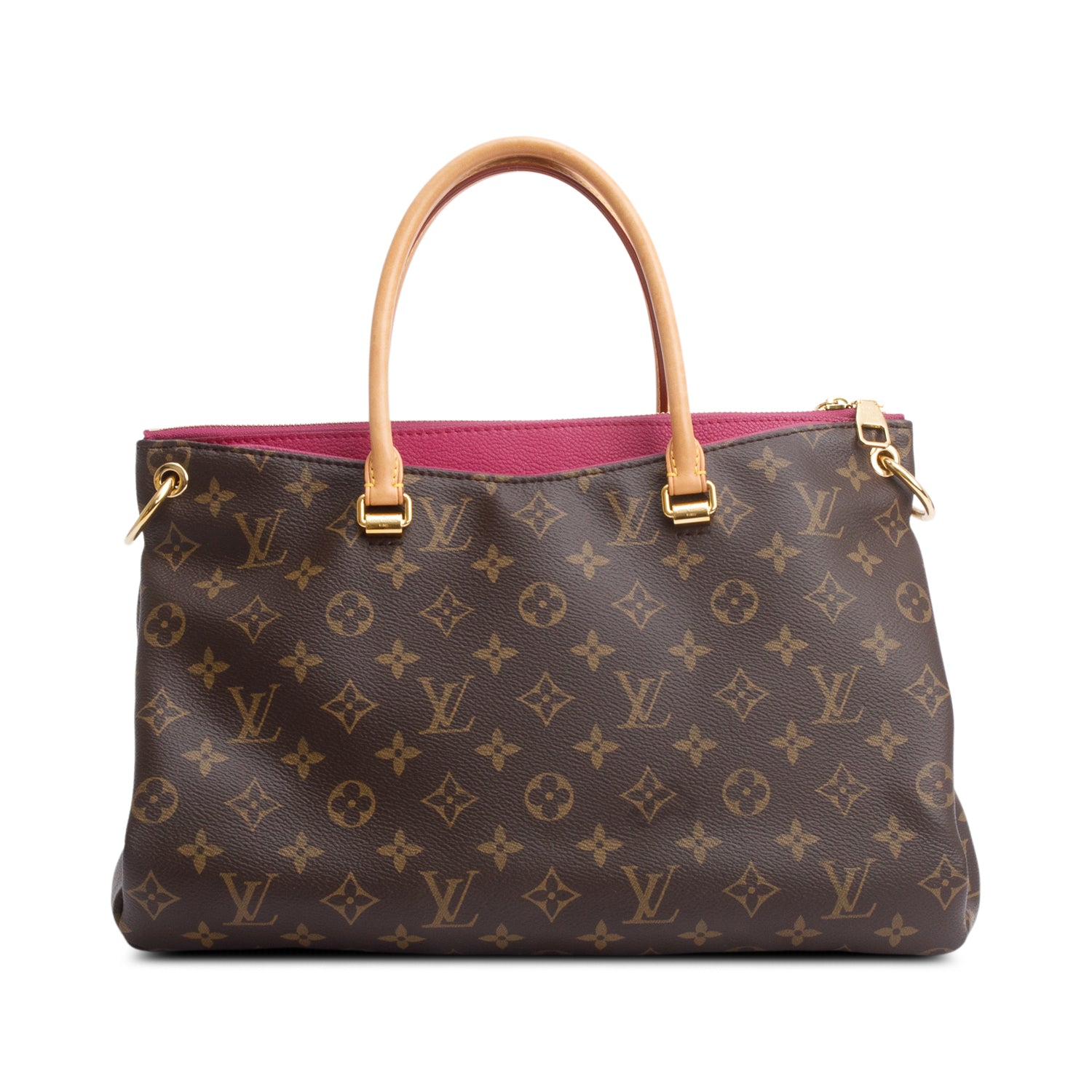 Louis Vuitton Monogram Pallas Tote w/ Strap & Receipt