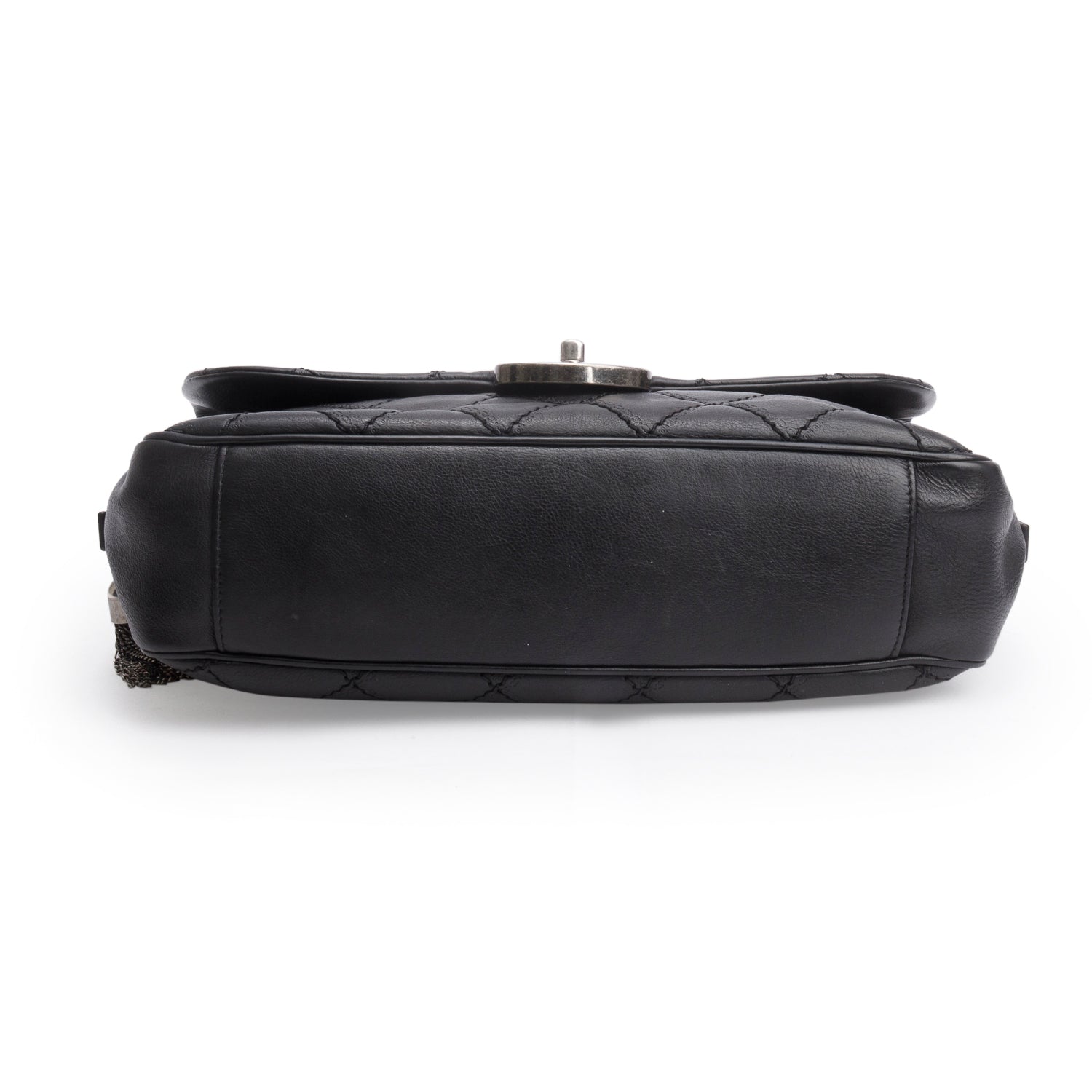 Chanel Black Quilted Calfskin Leather Paris-Edinburgh Coco Sporran Flap Bag