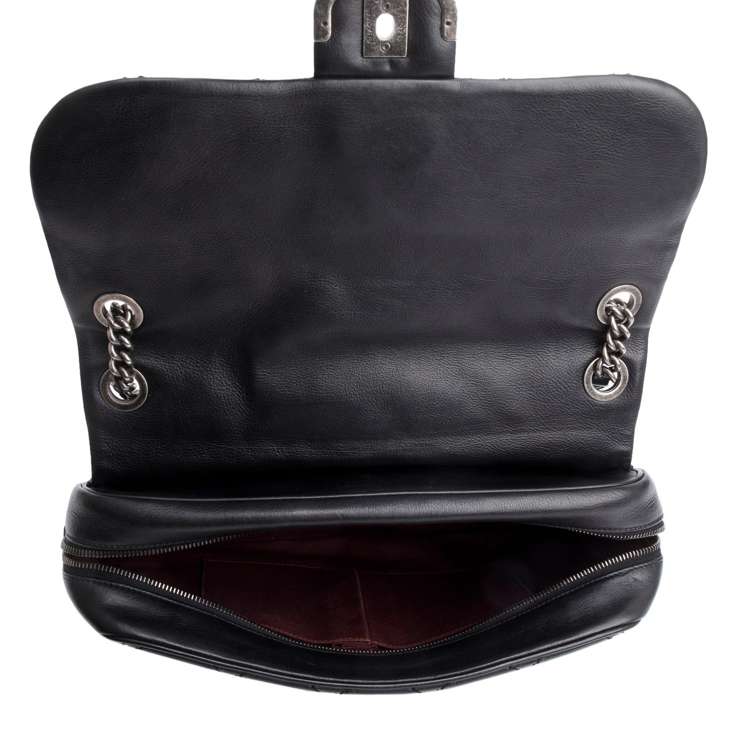 Chanel Black Quilted Calfskin Leather Paris-Edinburgh Coco Sporran Flap Bag