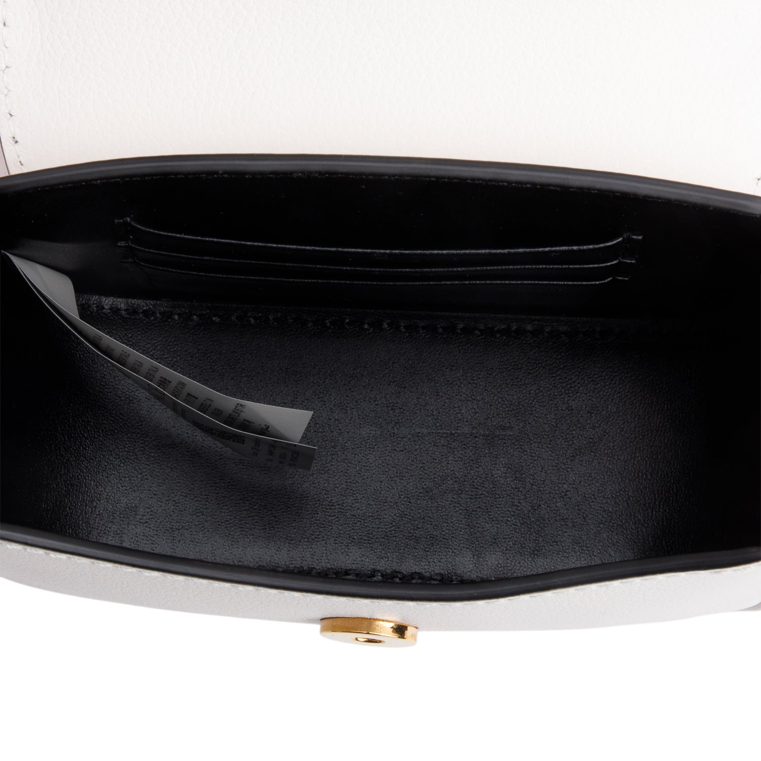 Versace White Calfskin Leather La Medusa Mini Handle Bag w/ Strap