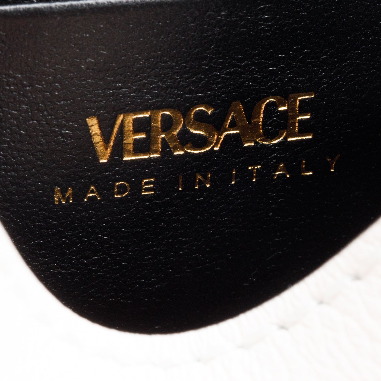 Versace White Calfskin Leather La Medusa Mini Handle Bag w/ Strap