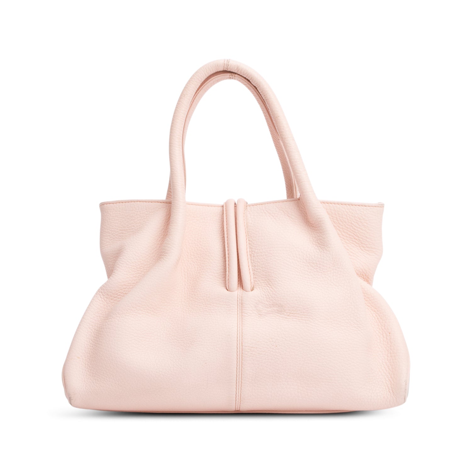 Burberry Pink Calfskin Leather Small Loop Tote