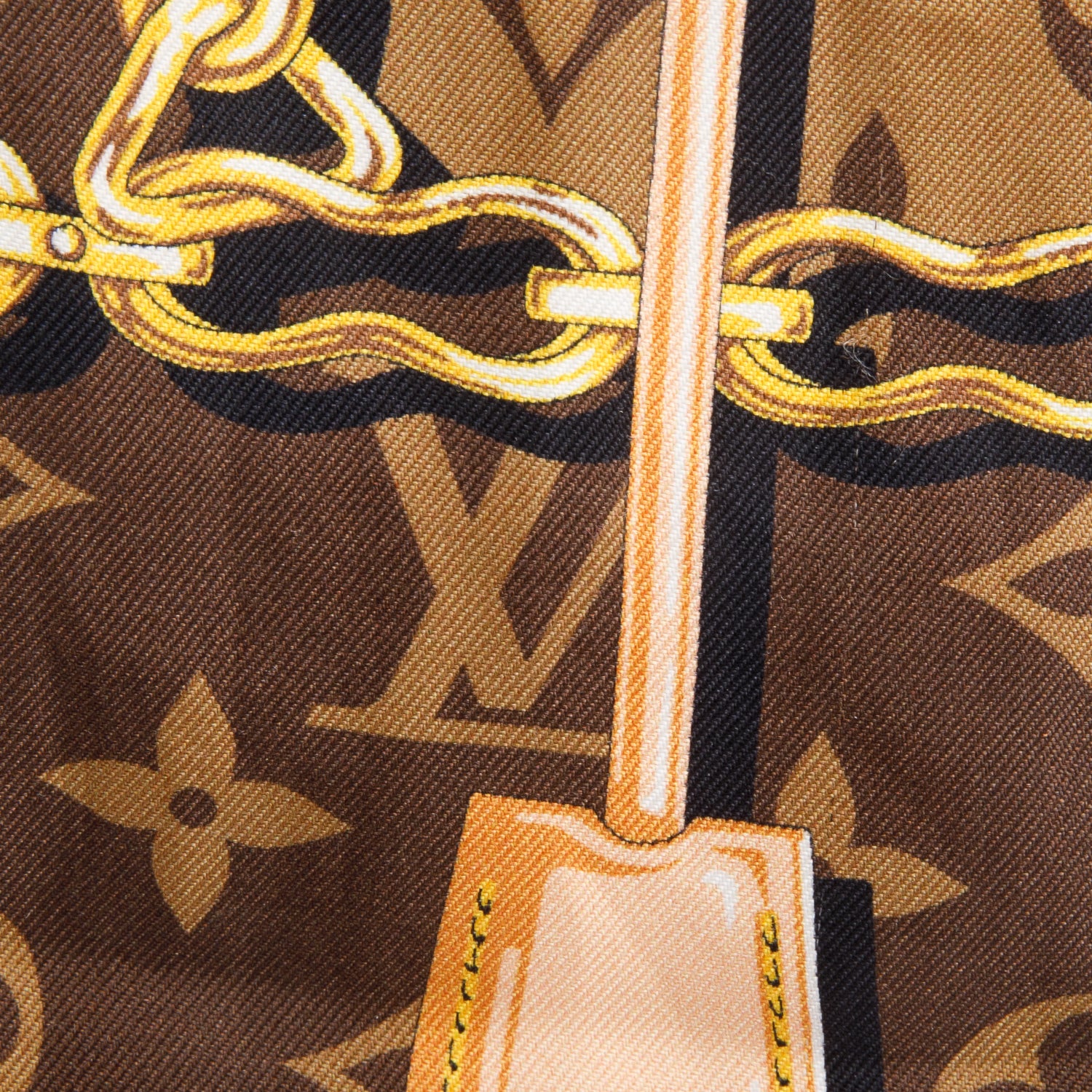 Louis Vuitton Brown Monogram Confidential Silk Bandeau