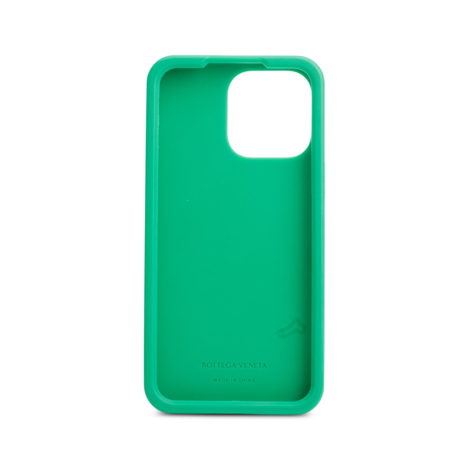Bottega Veneta Green Intreccio Rubber Silicon iPhone 16 Pro Max Case w/ Box