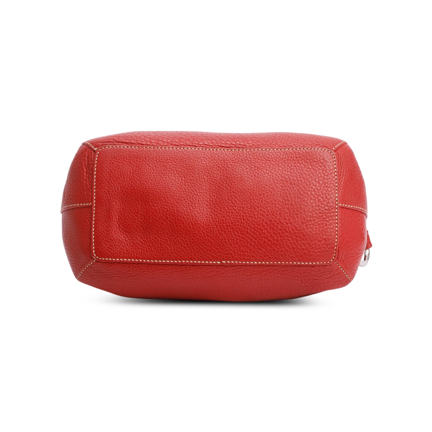 Prada Red Vitello Daino Leather Rope Handle Bag