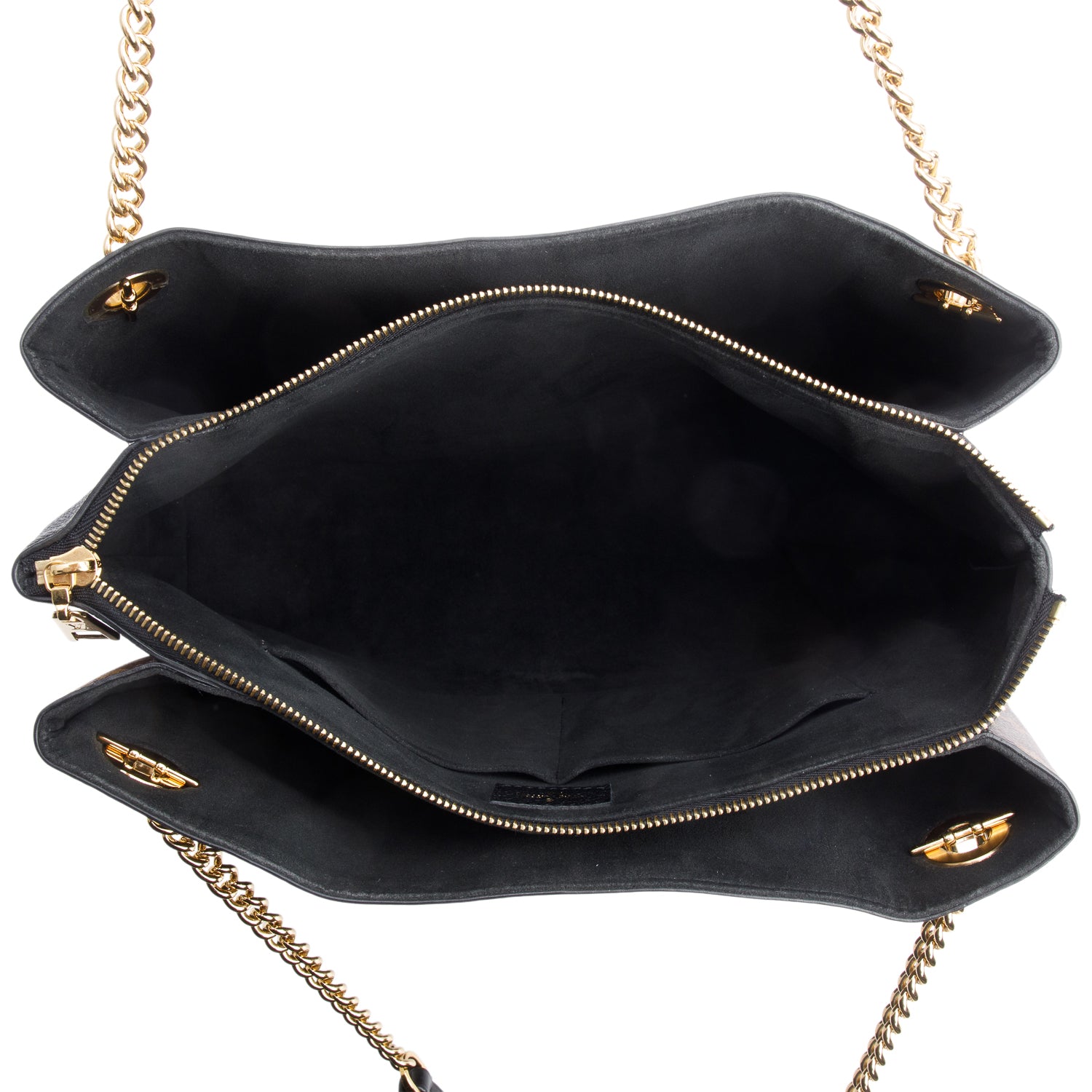 Louis Vuitton Monogram Black Leather Trim Surene MM