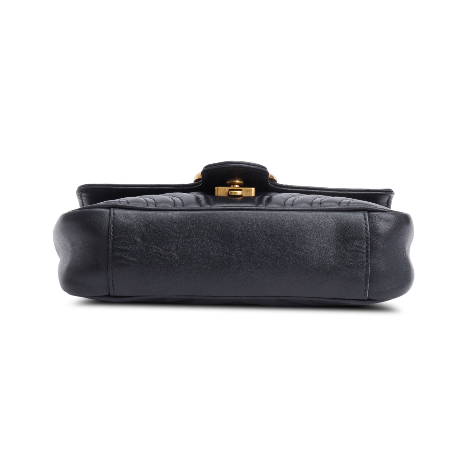 Gucci Black GG Marmont Matelasse Small Shoulder Bag