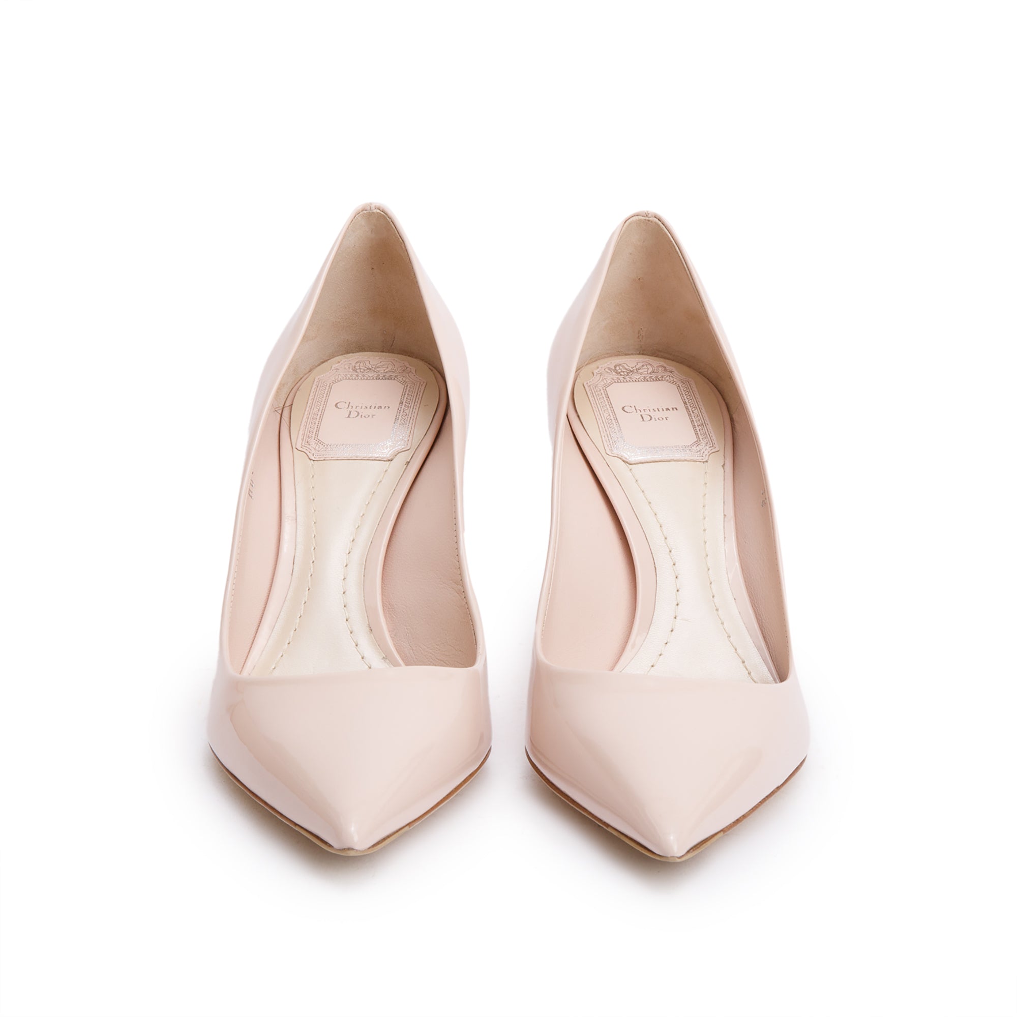 Christian Dior Pink Patent Leather Essence Pumps, Size 8 w/ Box
