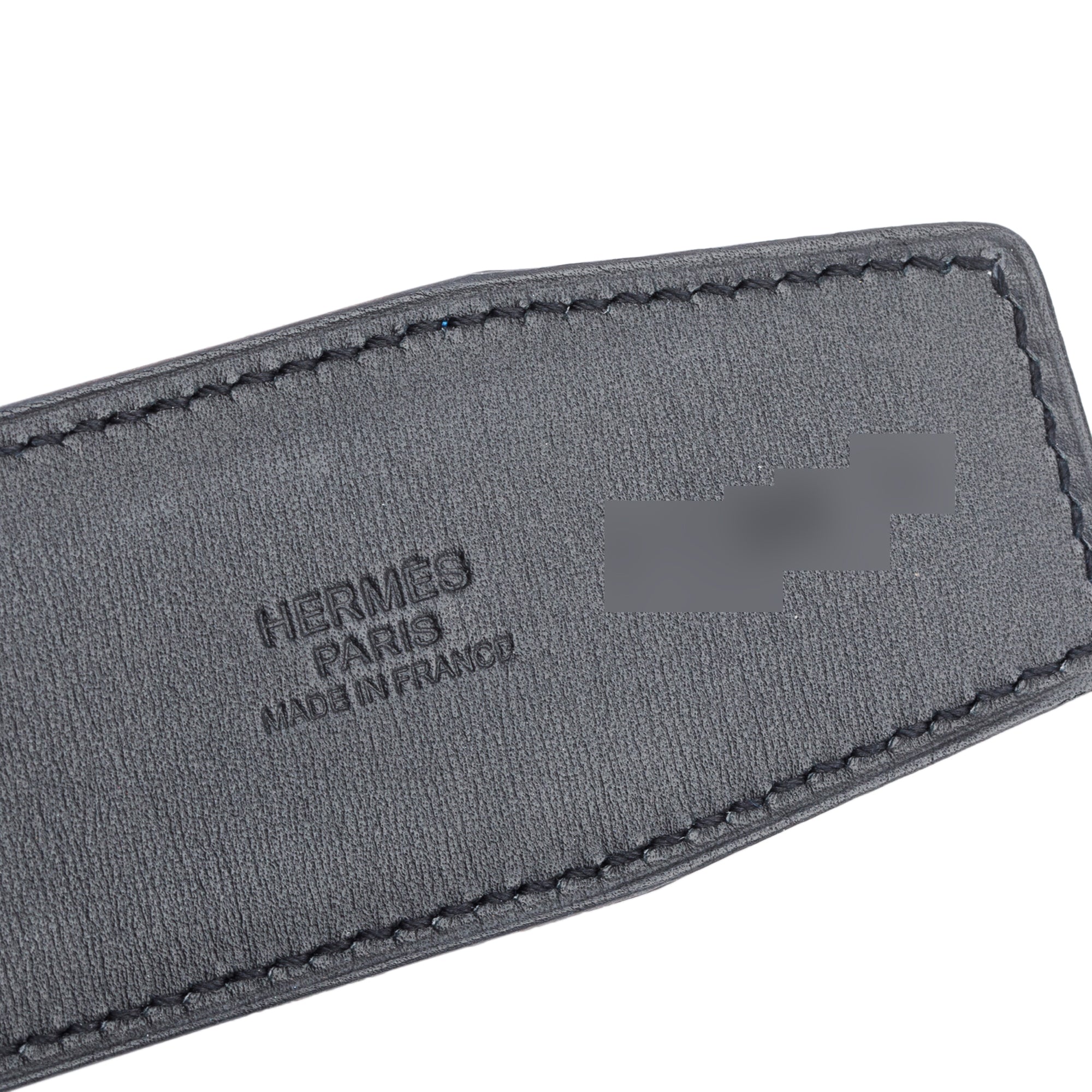 Hermes Noir Box Bleu Zellige Togo Leather Reversible 40 MM Constance Belt Kit, Size 90