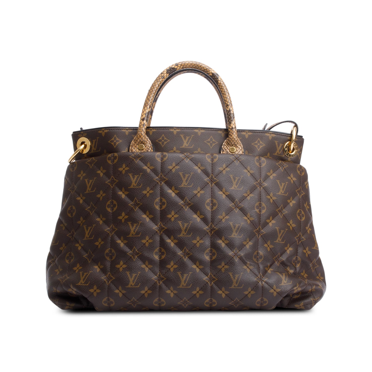 Louis Vuitton Limited Edition Monogram Python Trim Etoile Exotique Tote GM w/ Strap