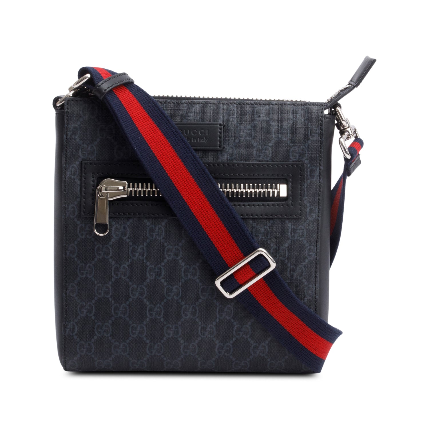 Gucci Black GG Supreme Messenger Bag