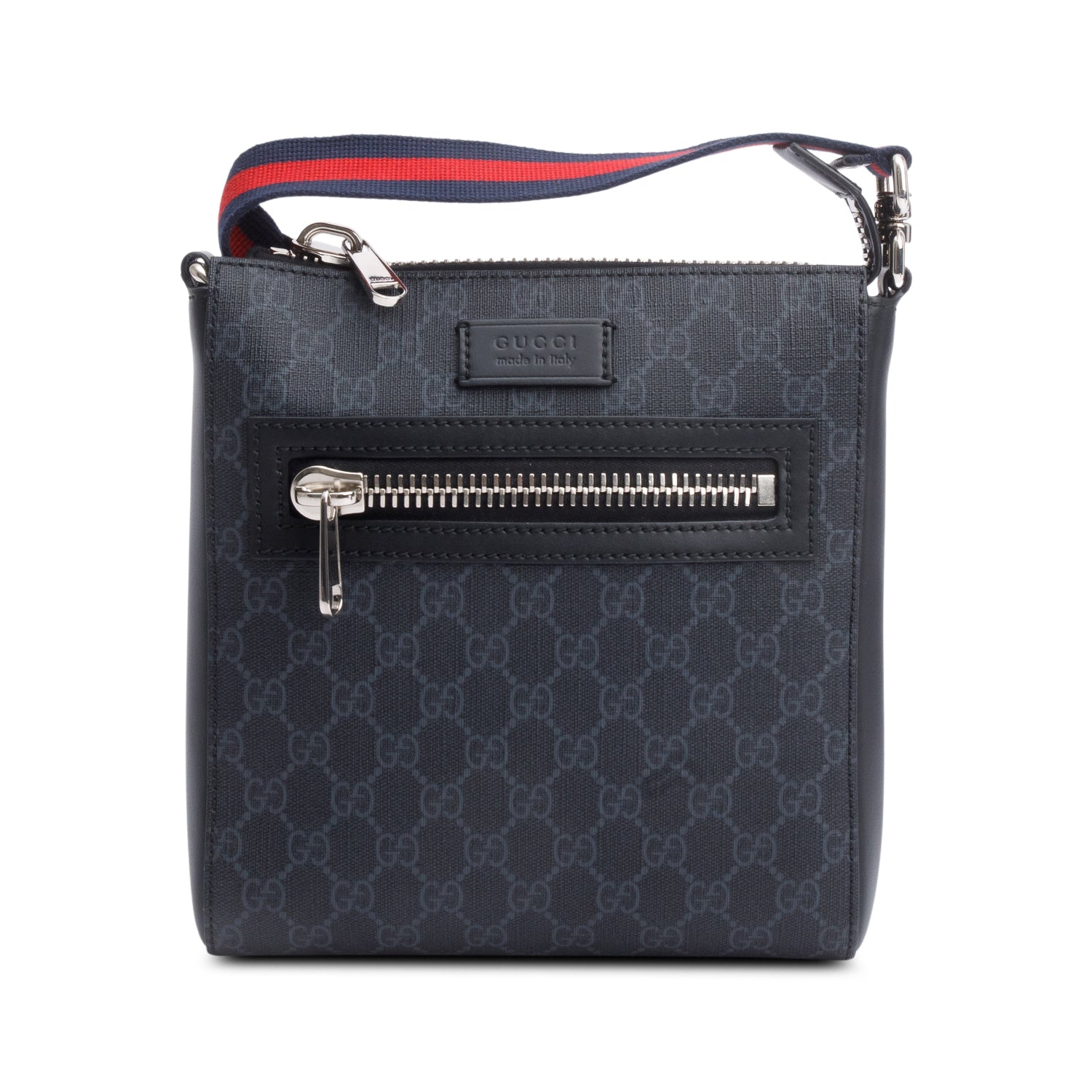 Gucci Black GG Supreme Messenger Bag