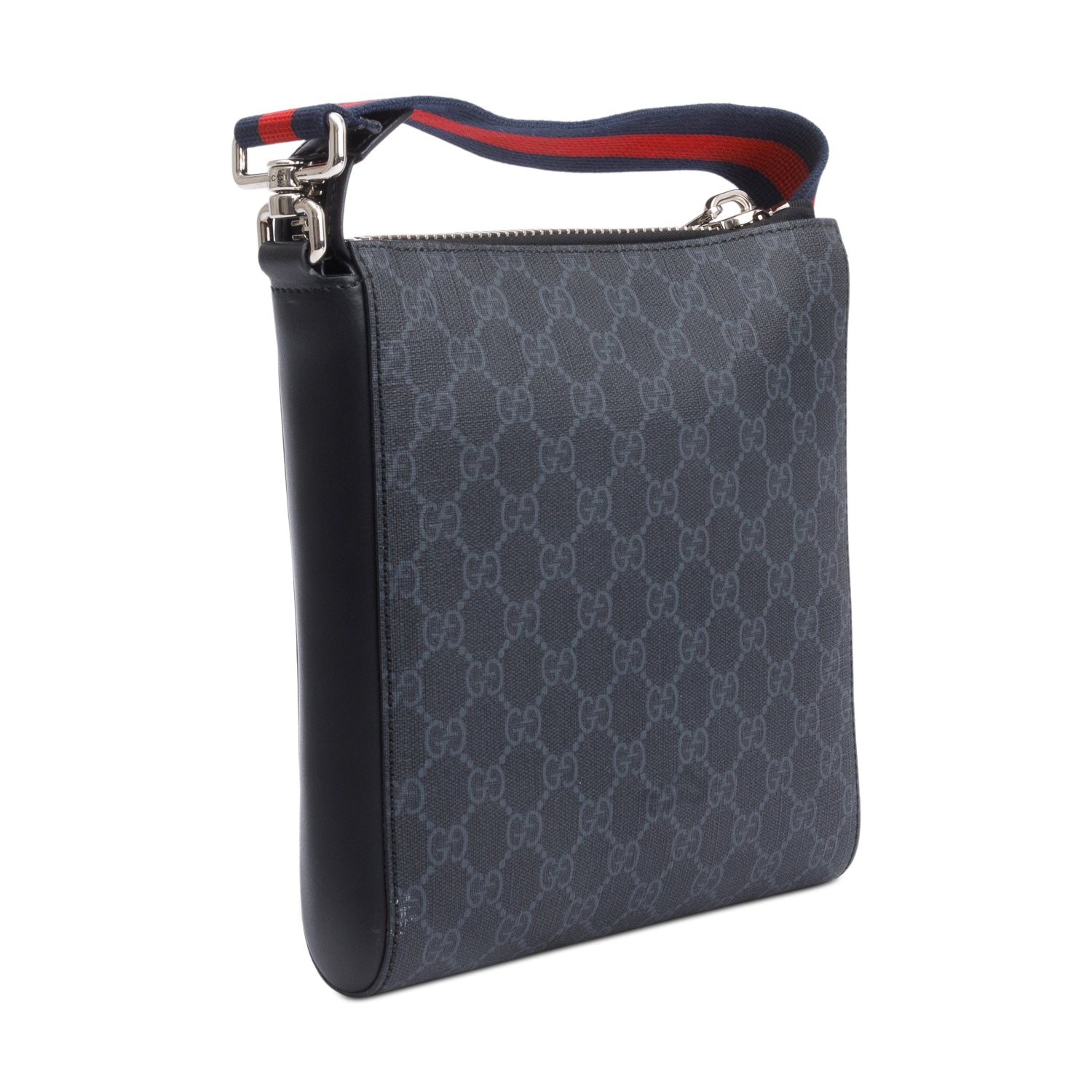 Gucci Black GG Supreme Messenger Bag
