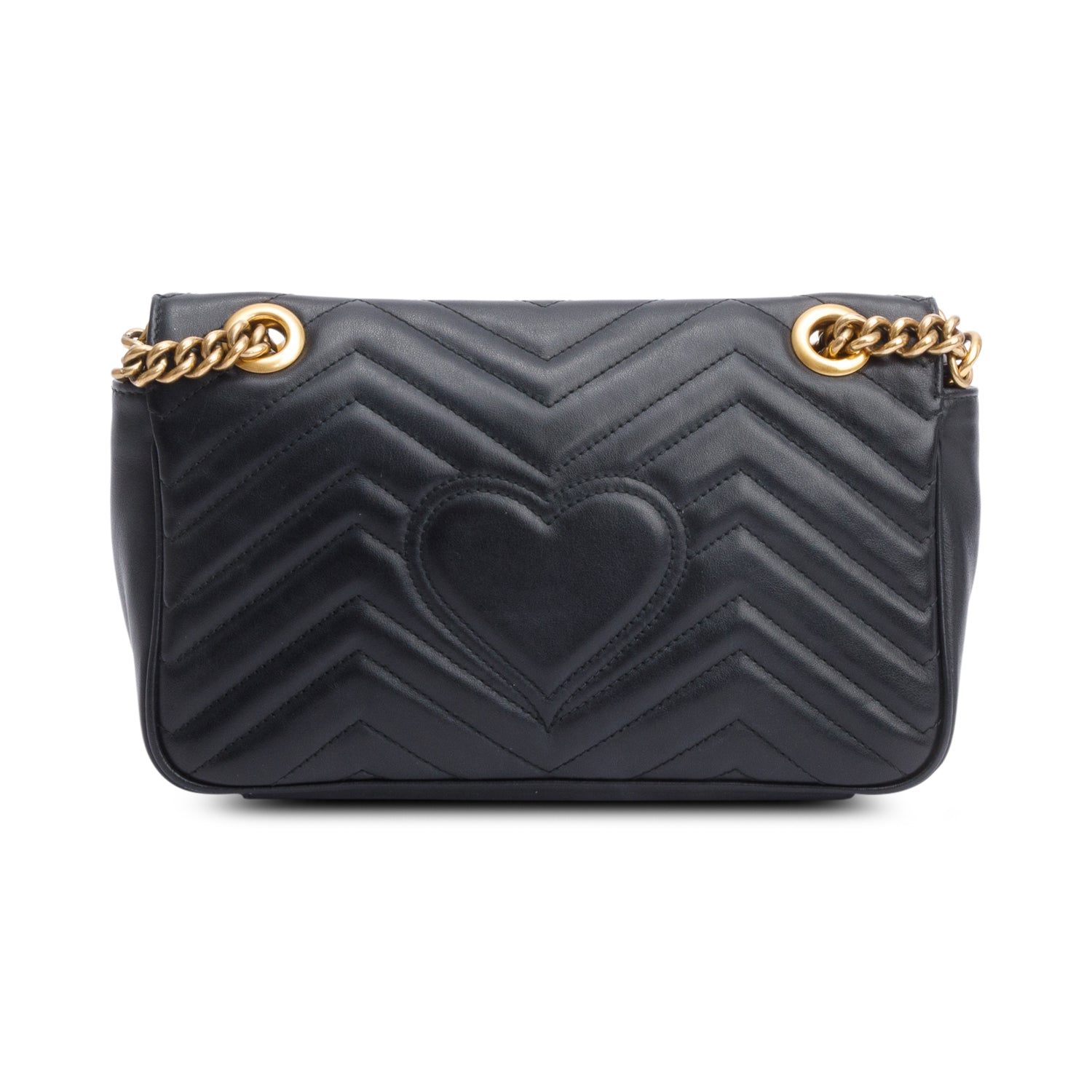 Gucci Black GG Marmont Matelasse Medium Shoulder Bag