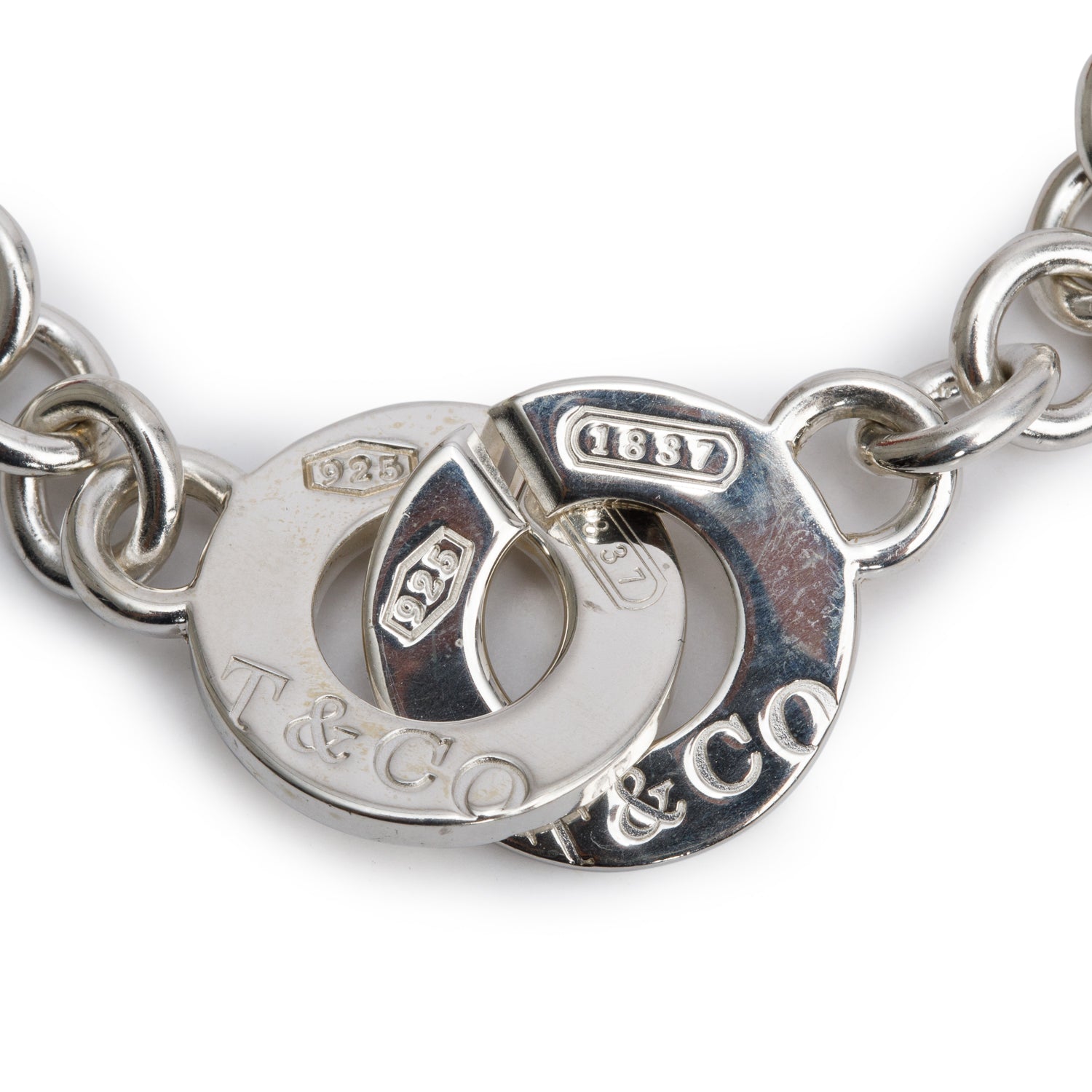 Tiffany & Co. Sterling Silver 1837 Interlocking Circles Bracelet