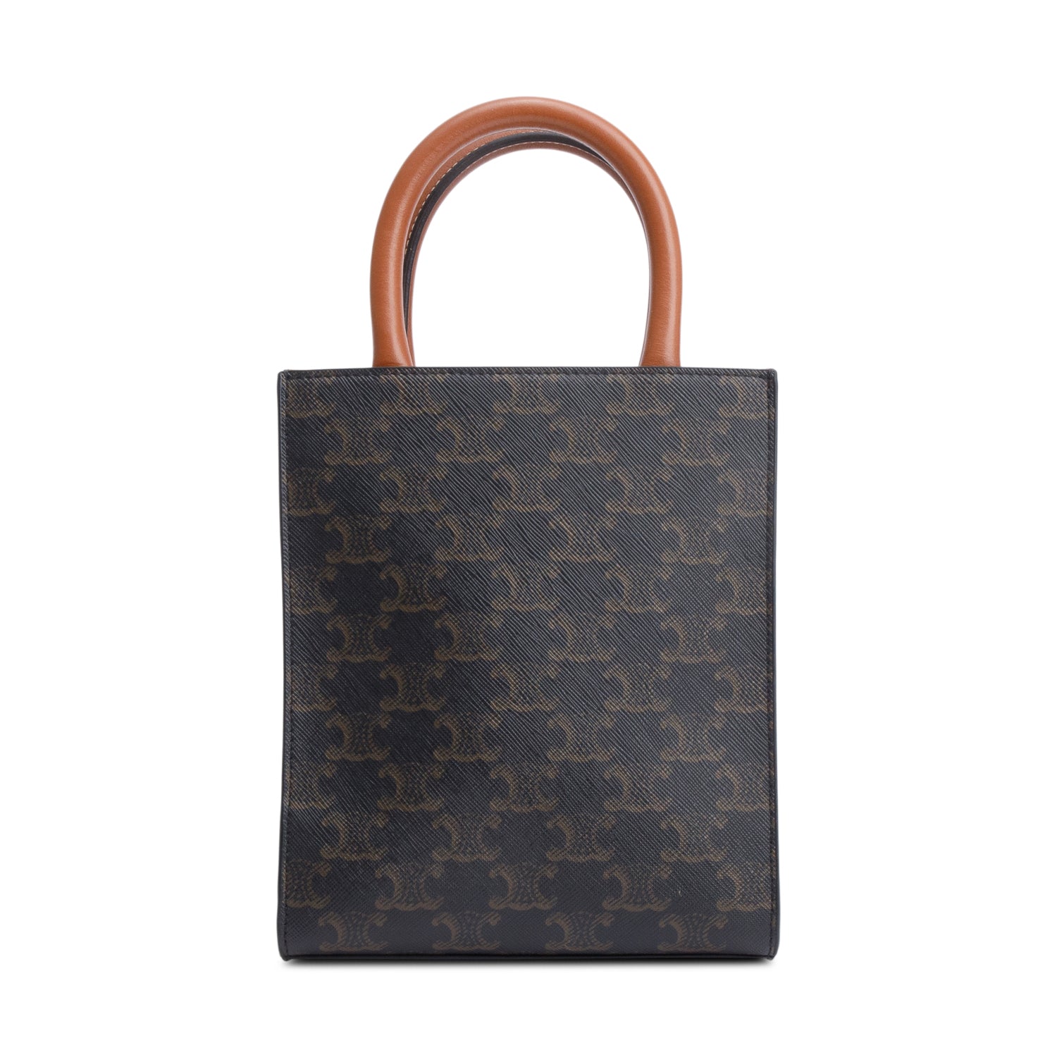 Celine 2020 Triomphe Canvas Mini Vertical Cabas Tote w/ Strap