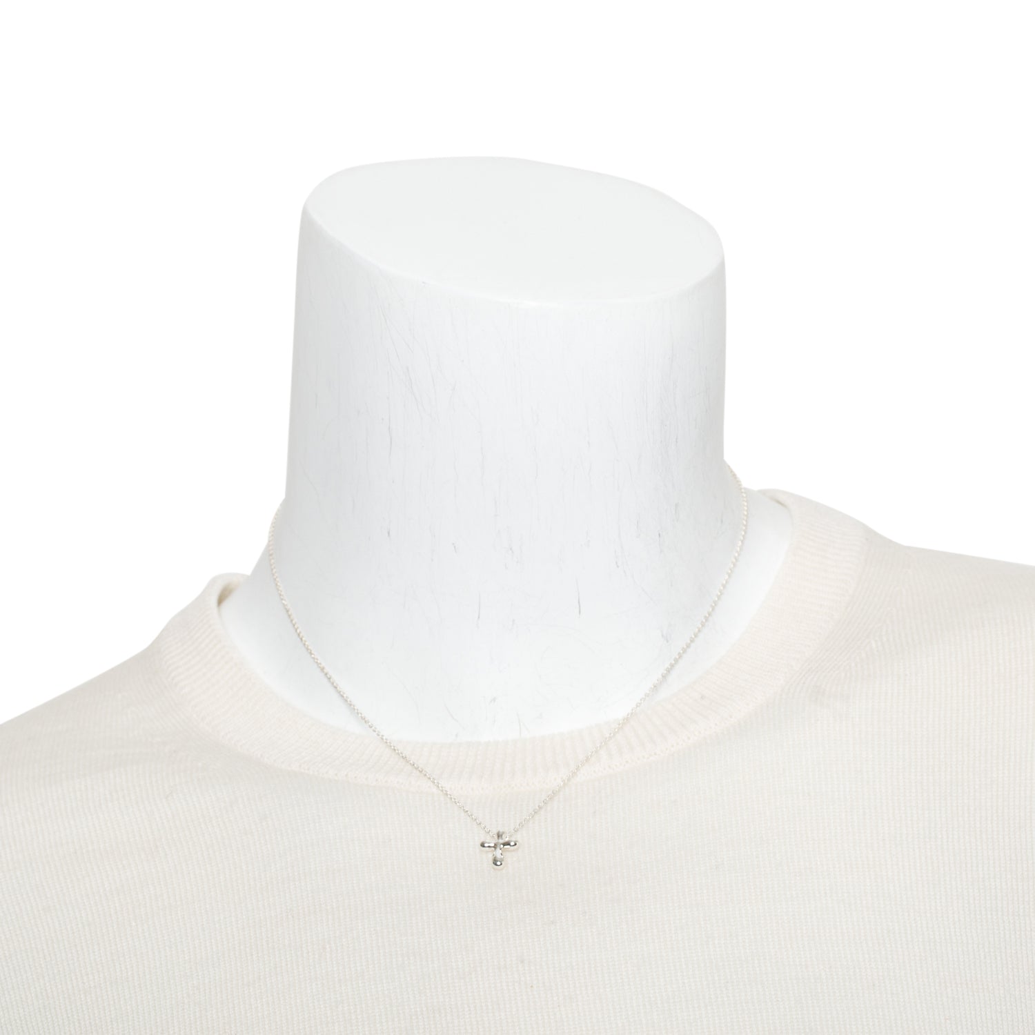 Tiffany & Co. Elsa Peretti Sterling Silver Cross Pendant Necklace