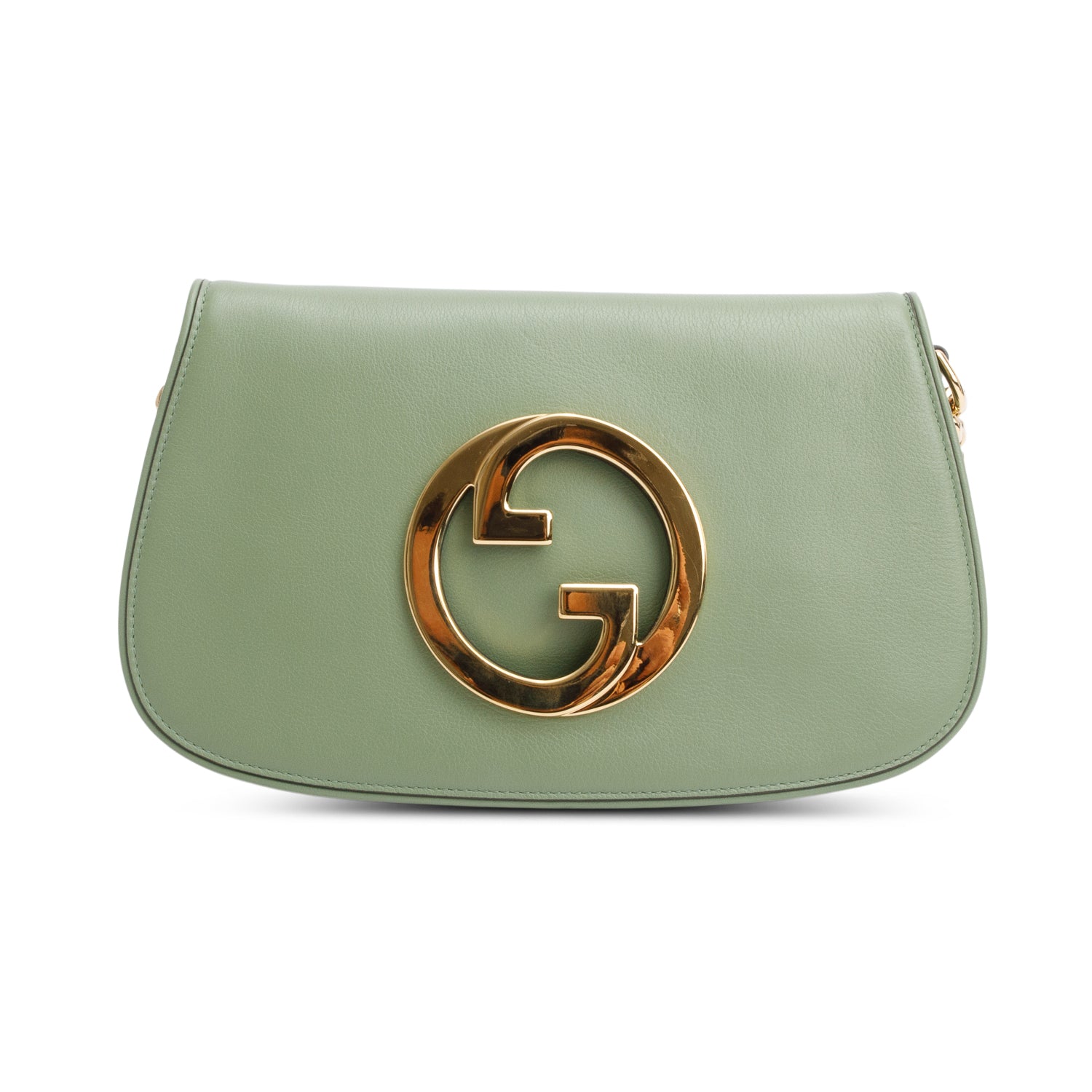 Gucci Green Calfskin Leather Blondie Shoulder Bag w/ Straps