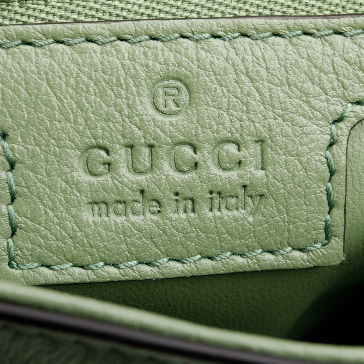 Gucci Green Calfskin Leather Blondie Shoulder Bag w/ Straps