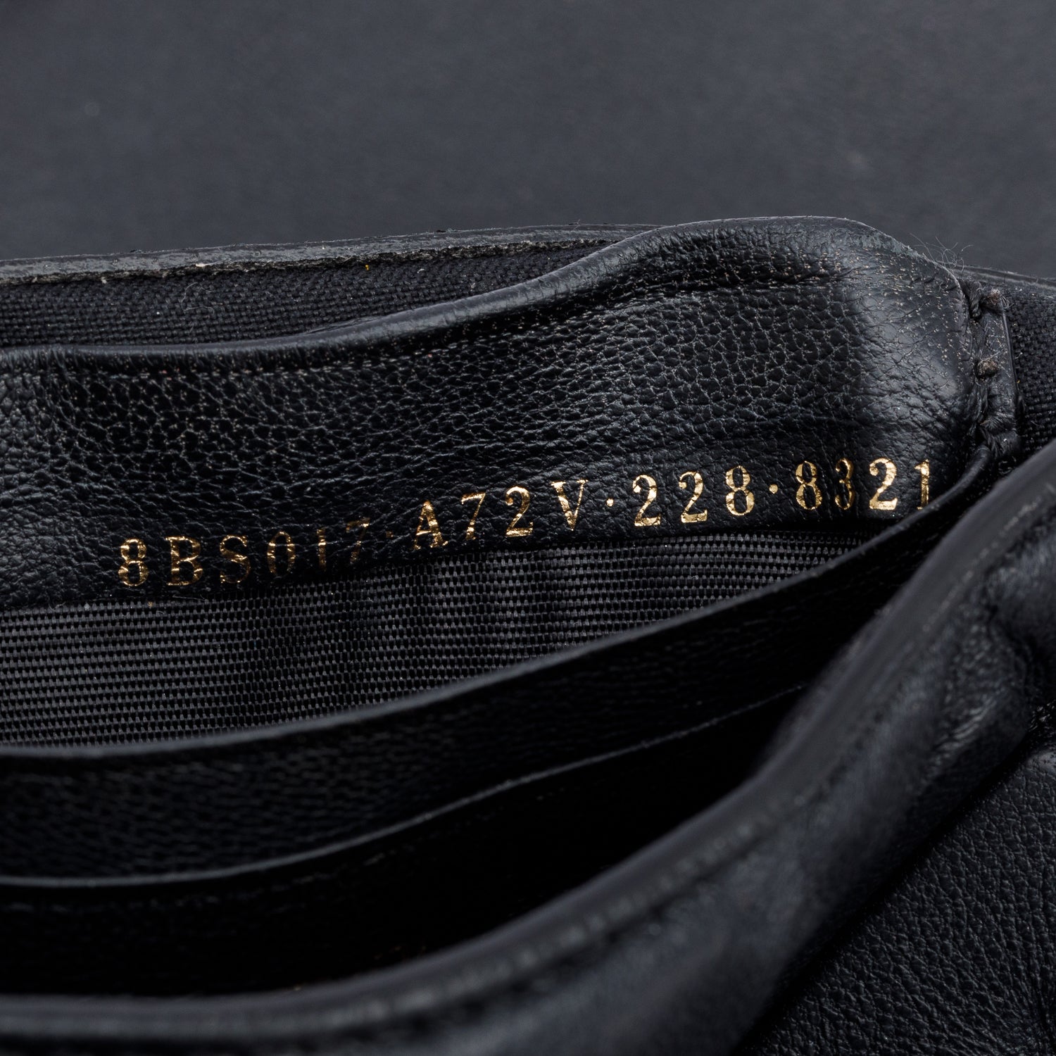 Fendi Black FF Embossed Nappa Leather Mini Be Baguette Bag w/ Straps