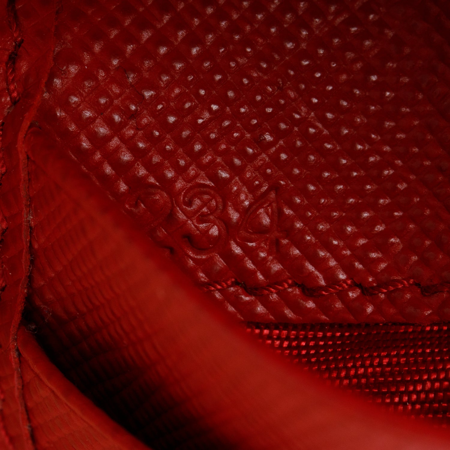 Prada Red Saffiano Leather Small Wallet