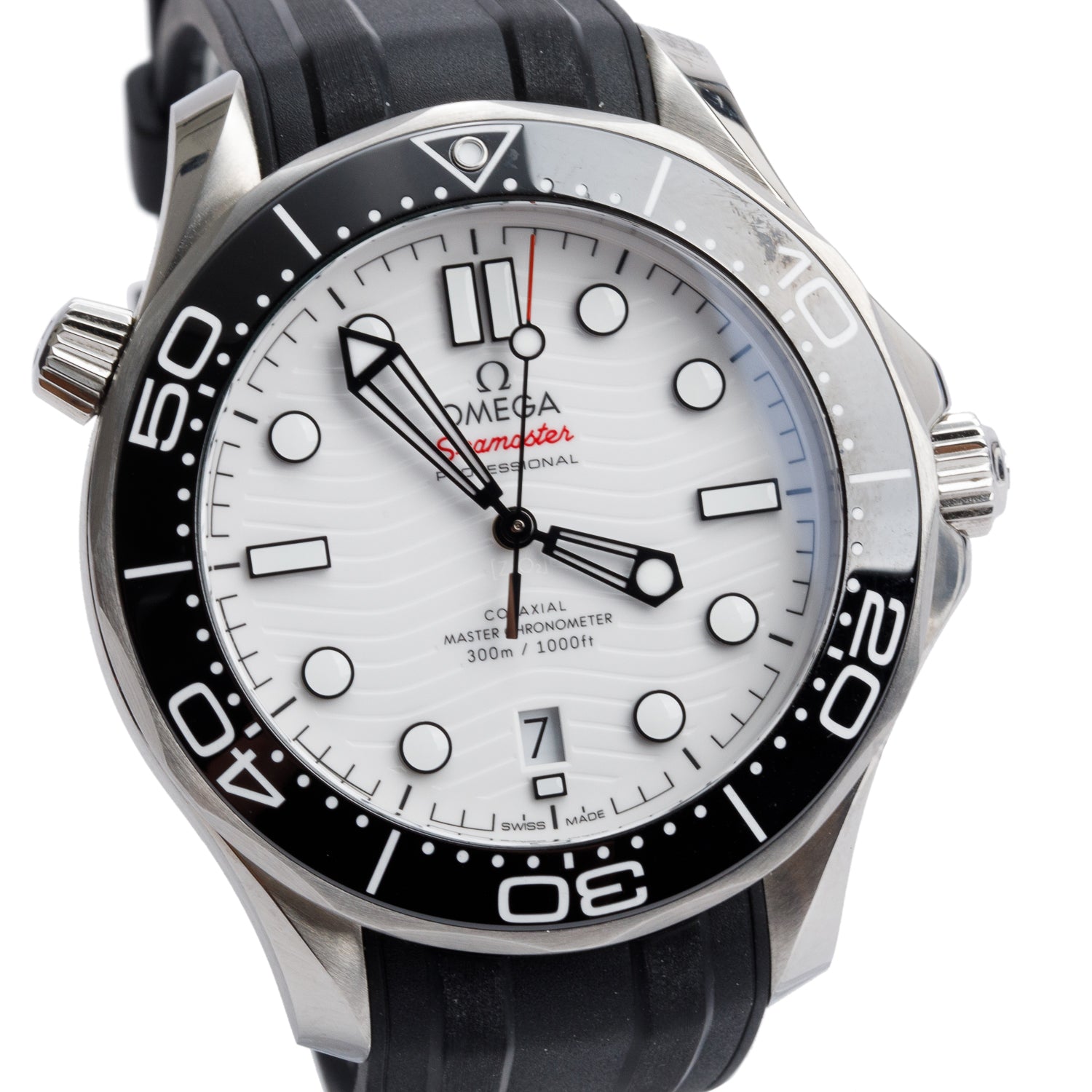 Omega Stainless Steel Seamaster Diver 300M Co-Axial Master Chronometer 42 MM Automatic Watch w/ Box & Papers