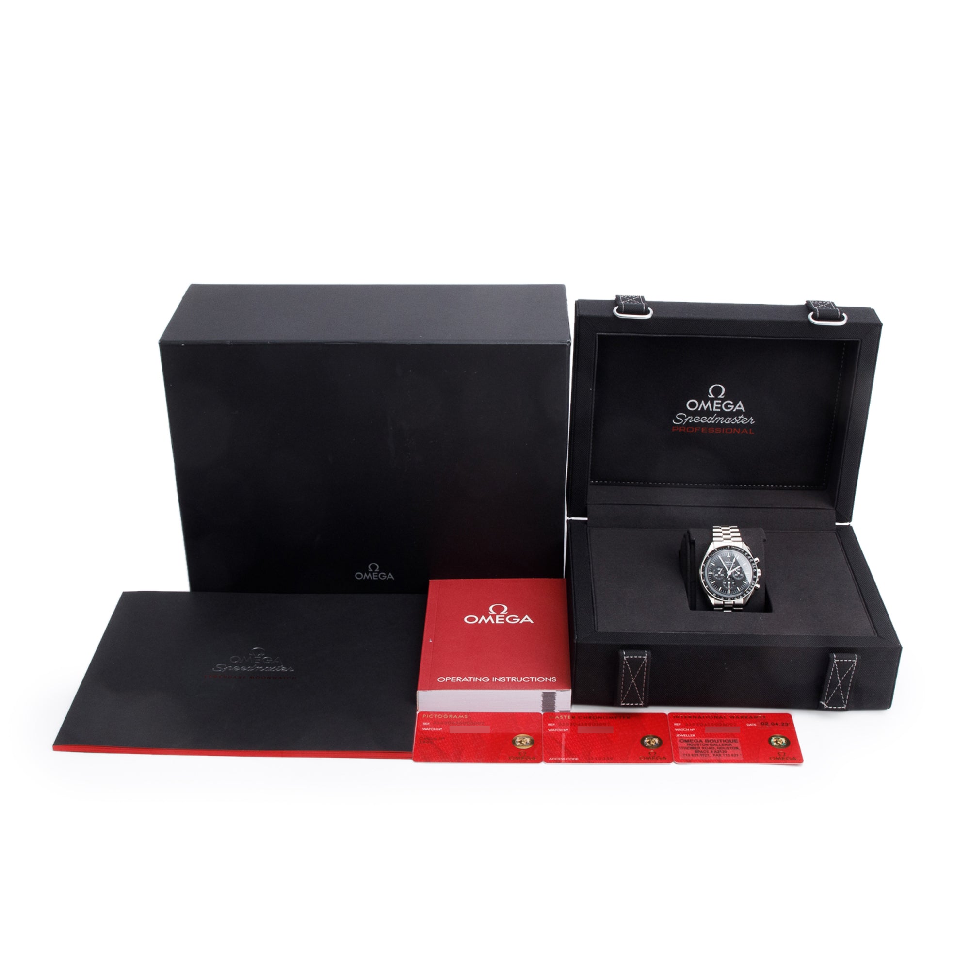 Omega 2023 Stainless Steel Speedmaster Moonwatch Professional 42 MM Watch w/ Box & Papers