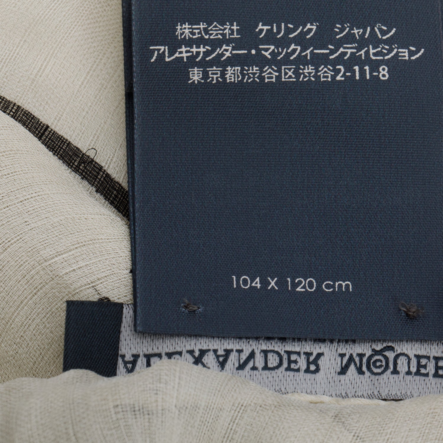 Alexander McQueen White/Black Skull Printed Silk Scarf