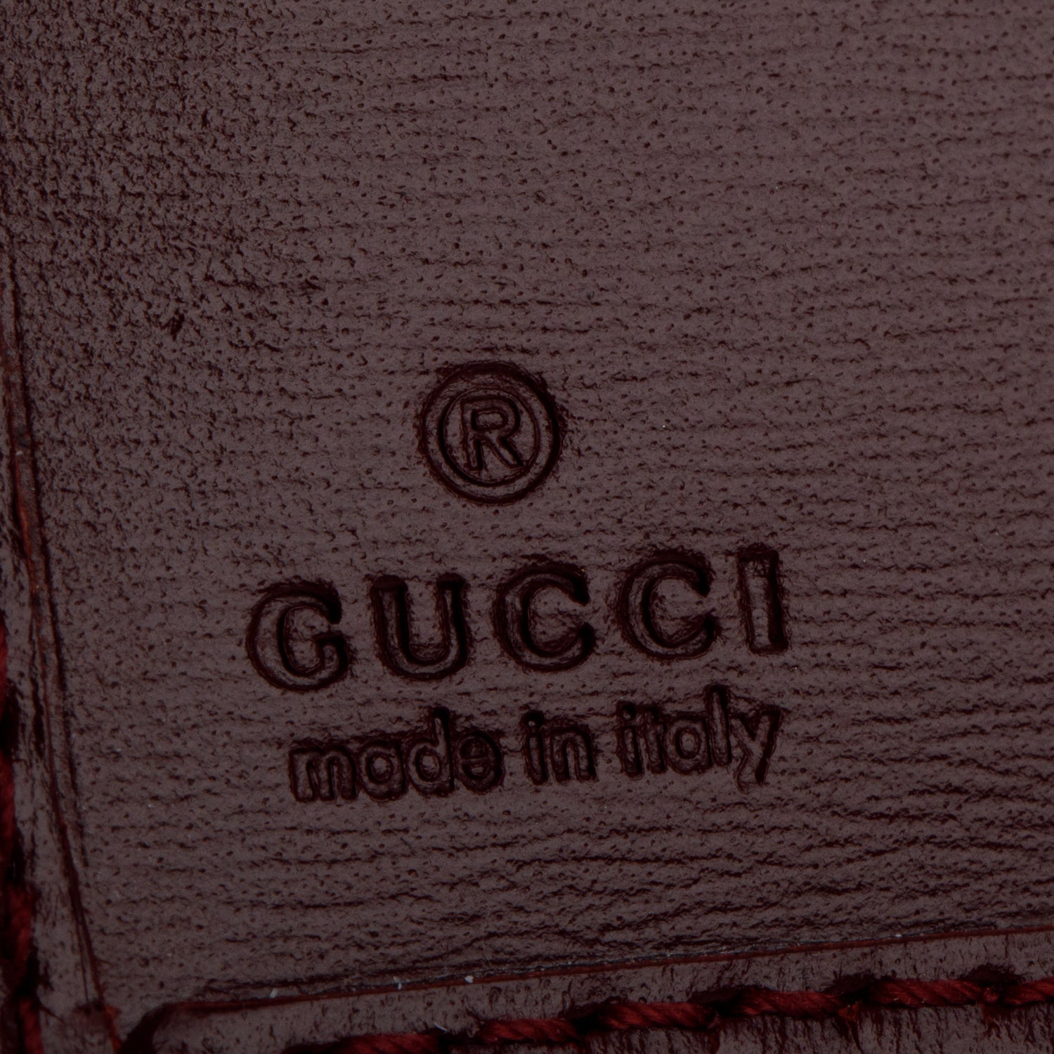 Gucci Burgundy GG Shadow Mini Zip Flap Wallet