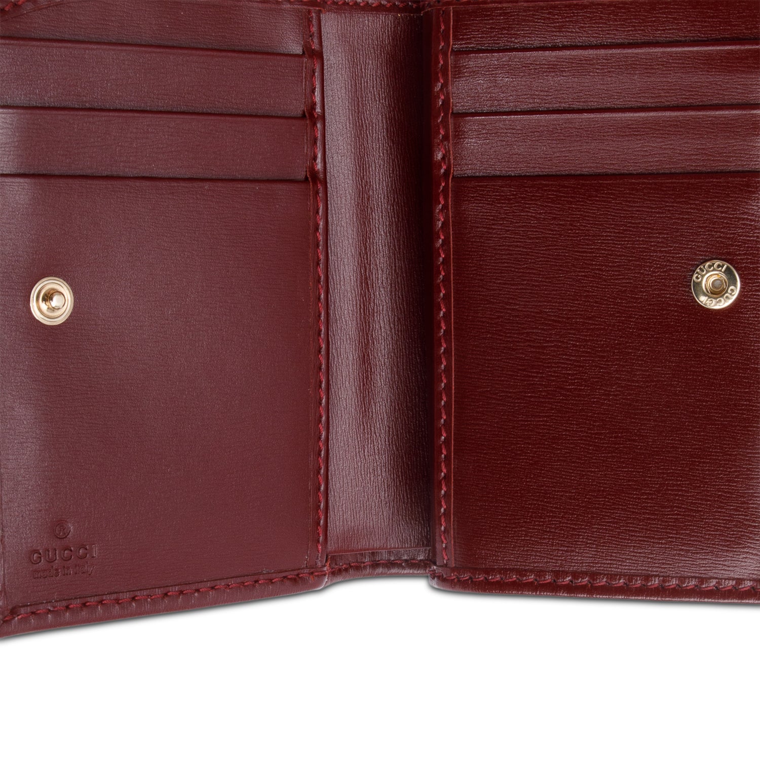 Gucci Burgundy GG Shadow Mini Zip Flap Wallet