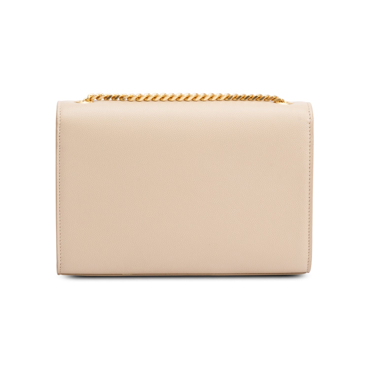 Saint Laurent Nude Grain De Poudre Leather Small Monogram Kate Bag w/ Box & Receipt