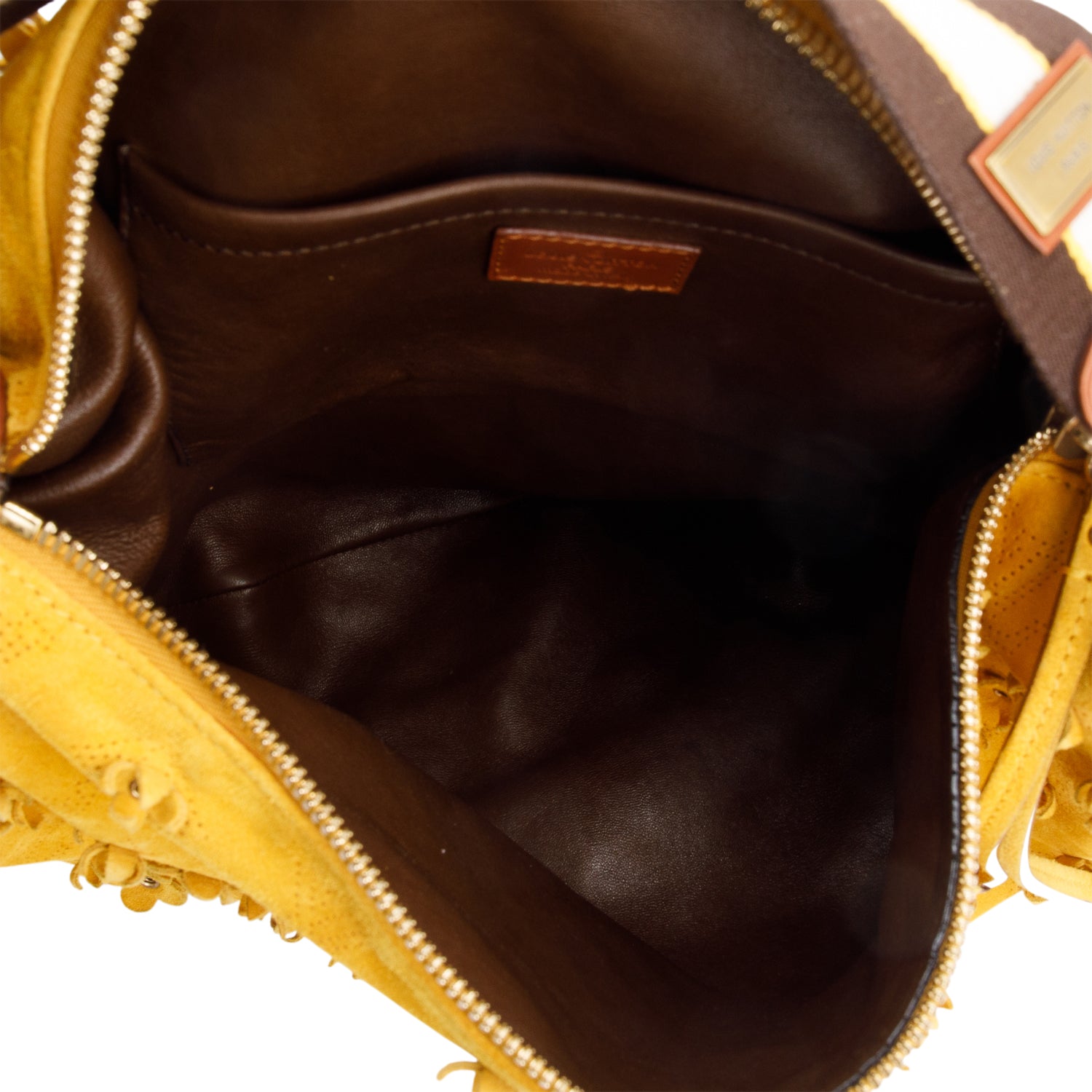 Louis Vuitton Limited Edition Maize Monogram Suede Onatah Fleurs GM Bag