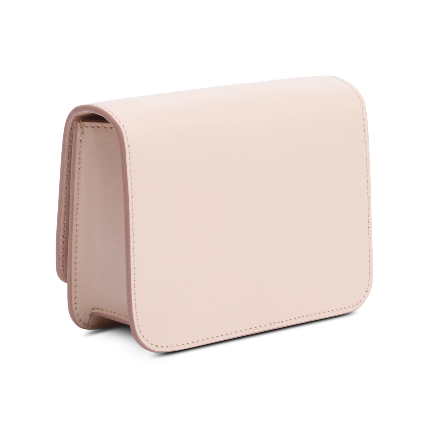 Burberry 2022 Pink Smooth Calfskin Leather Small TB Crossbody Bag w/ Receipt