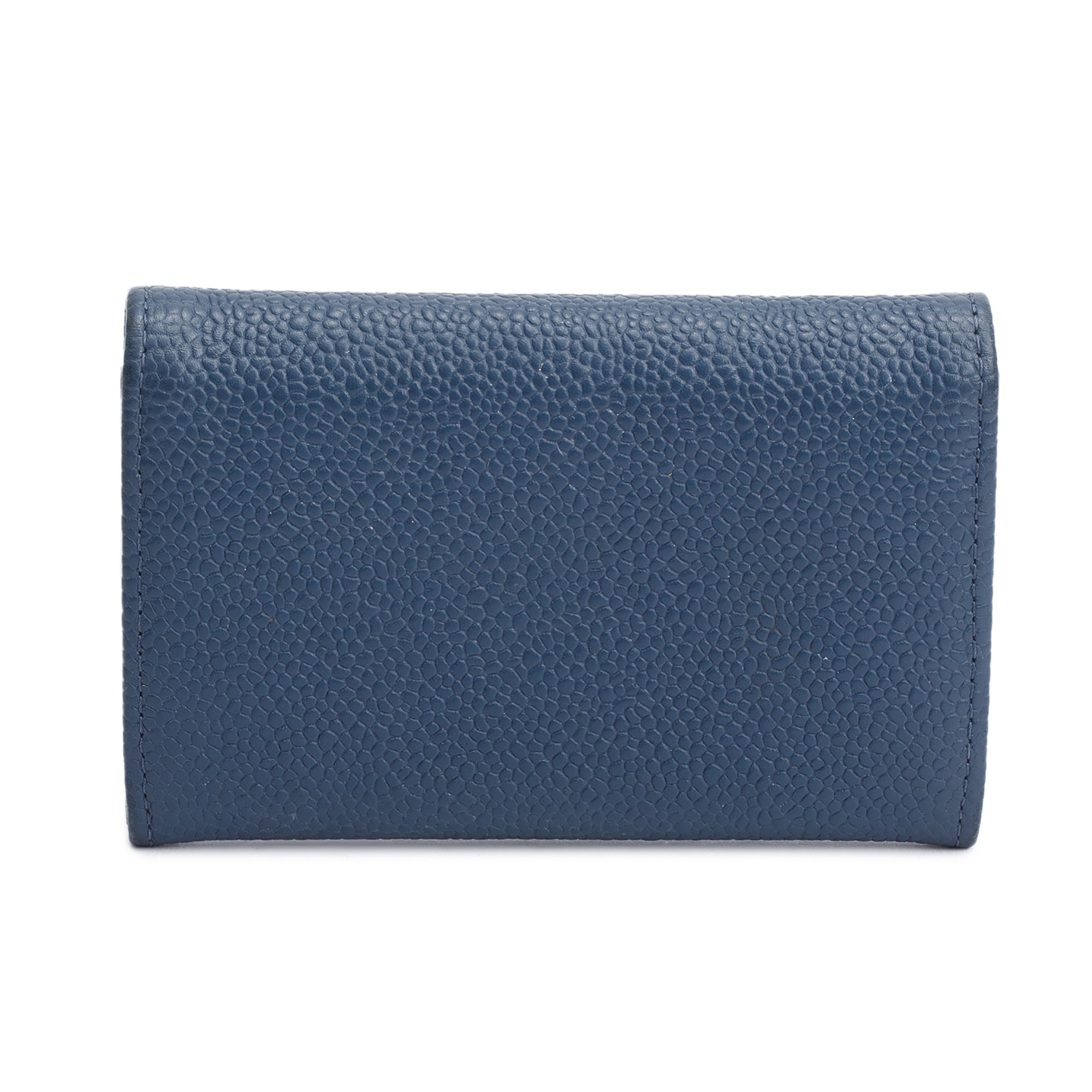 Chanel Navy Blue Caviar Leather Timeless CC Flap Card Holder
