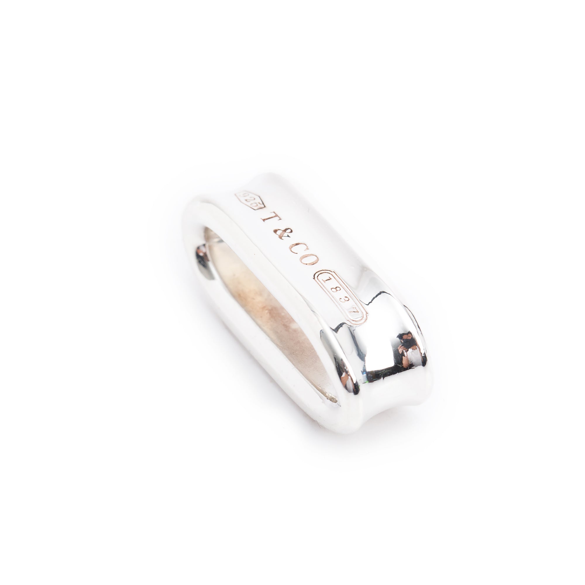 Tiffany & Co. Sterling Silver 1837 Oval Pendant