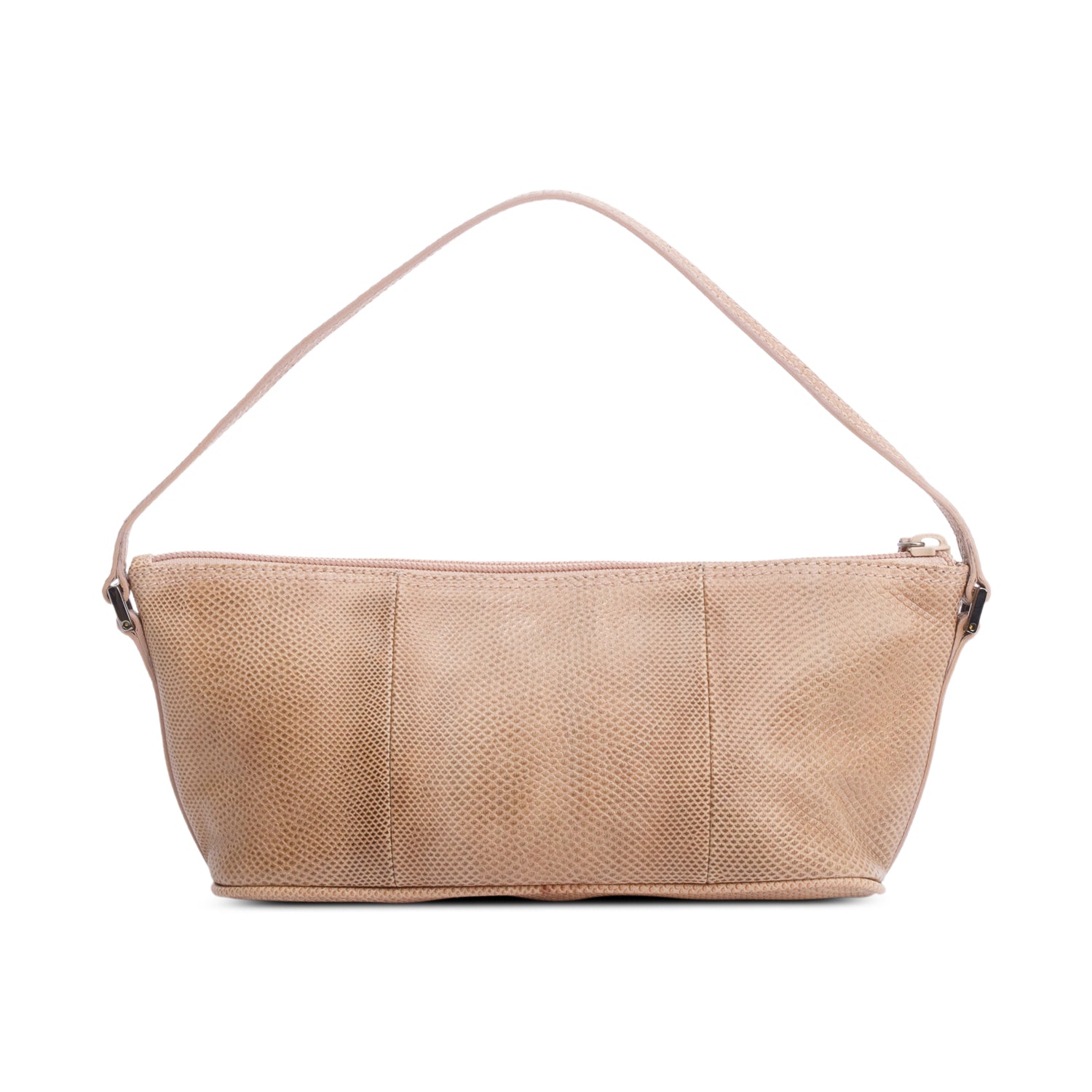 Gucci Beige Lizard Embossed Leather Boat Pochette