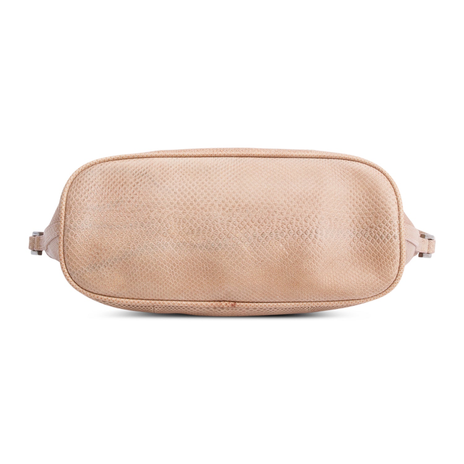 Gucci Beige Lizard Embossed Leather Boat Pochette