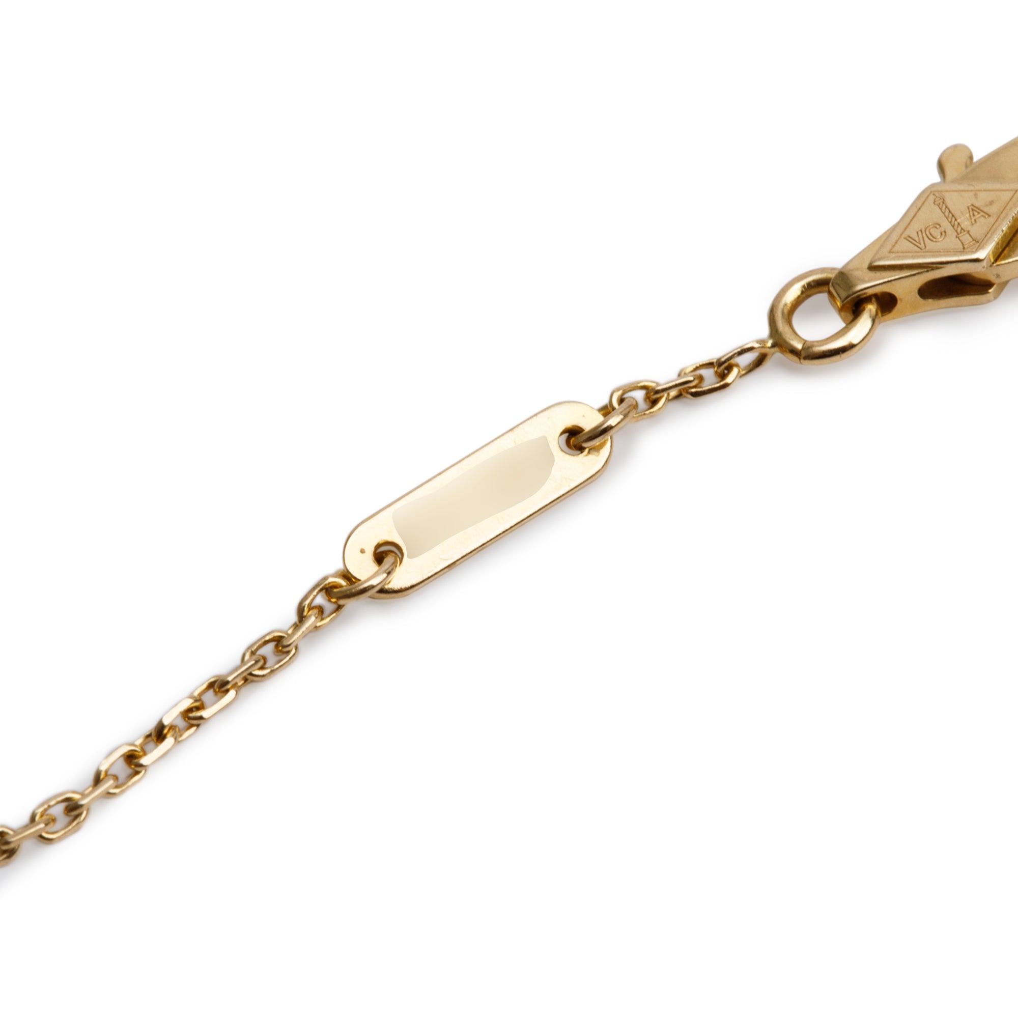 Van Cleef & Arpels 18k Yellow Gold Mother of Pearl Sweet Butterflies Bracelet w/ Box, Receipt & Certificate