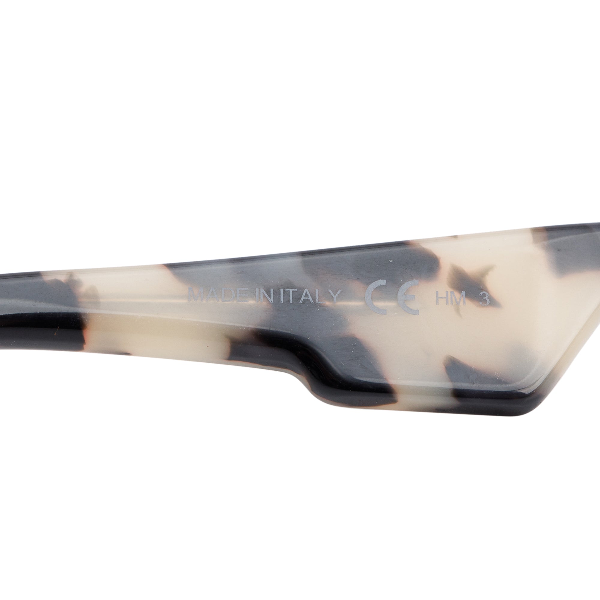 Christian Dior Grey Spotted Havana Acetate Abstract Mirrored Square Sunglasses
