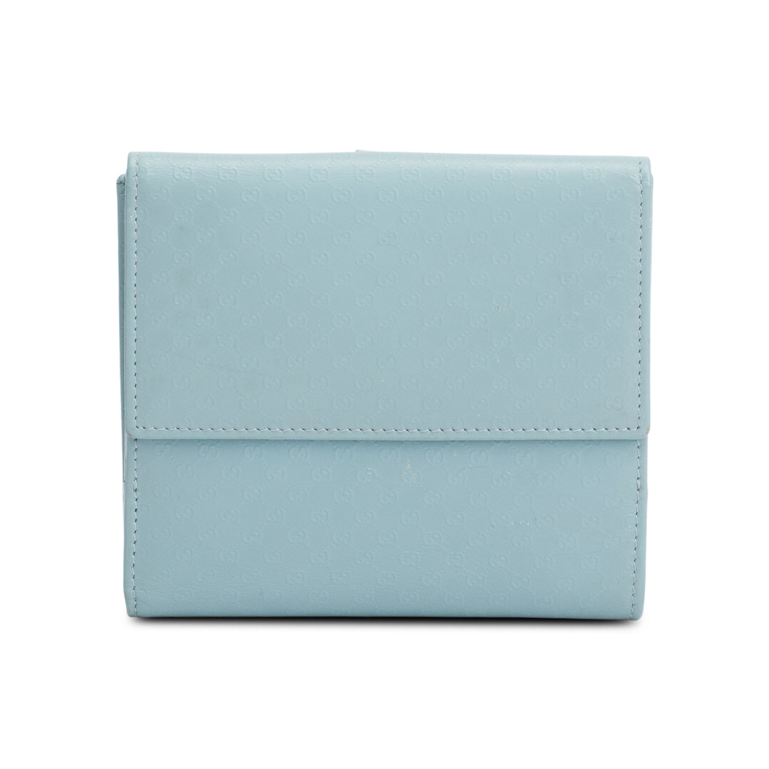 Gucci Blue Microguccissima Leather Jackie Compact Wallet