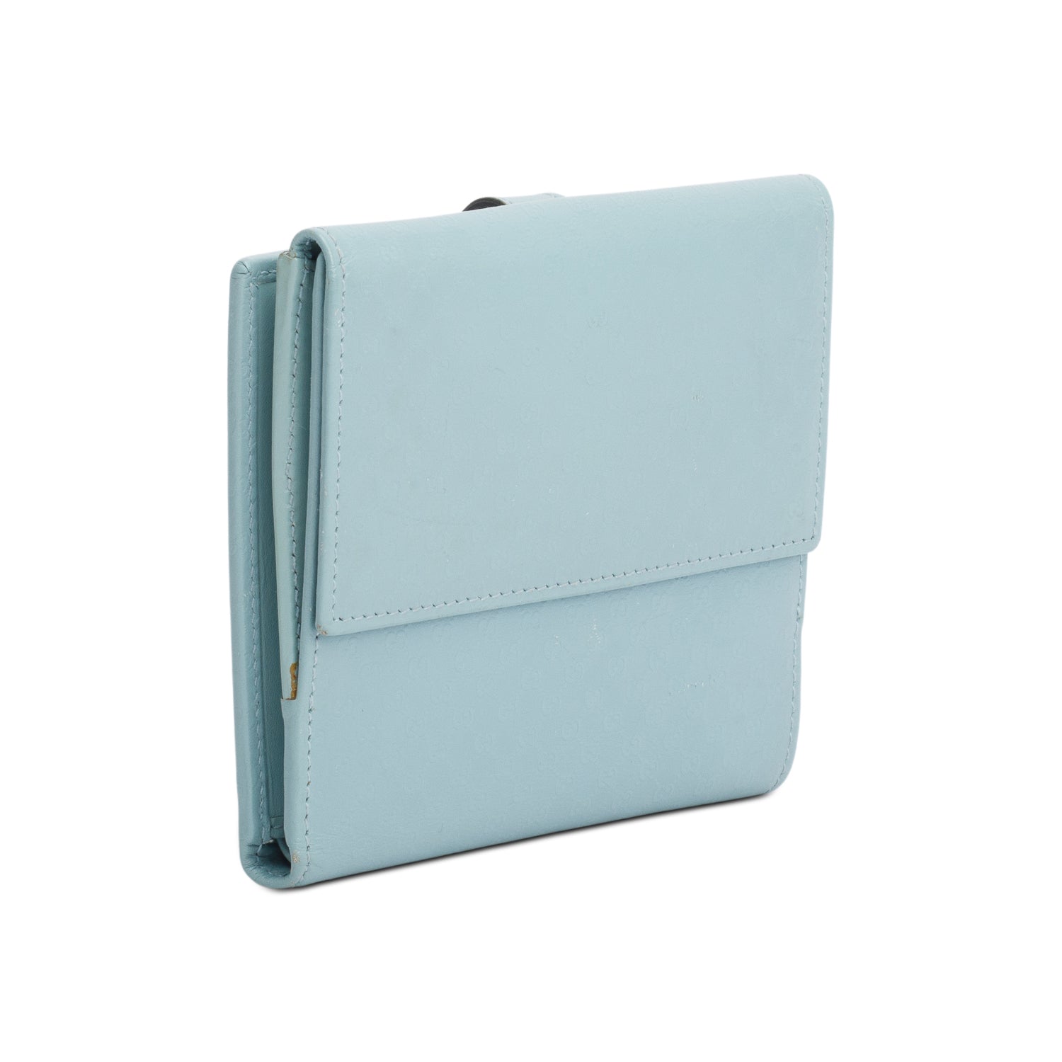 Gucci Blue Microguccissima Leather Jackie Compact Wallet