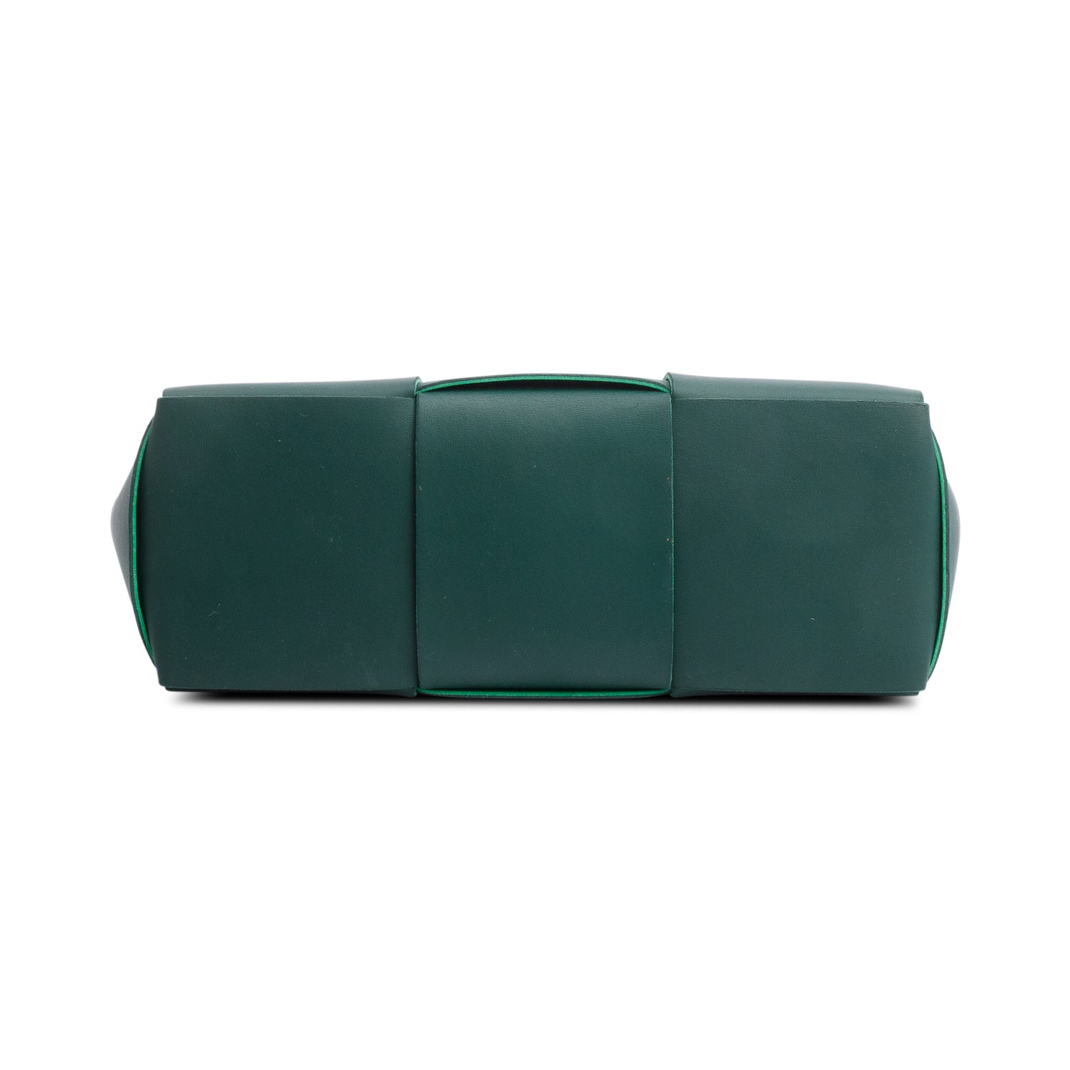 Bottega Veneta Green Maxi Intrecciato Leather Small Arco Tote w/ Pouch