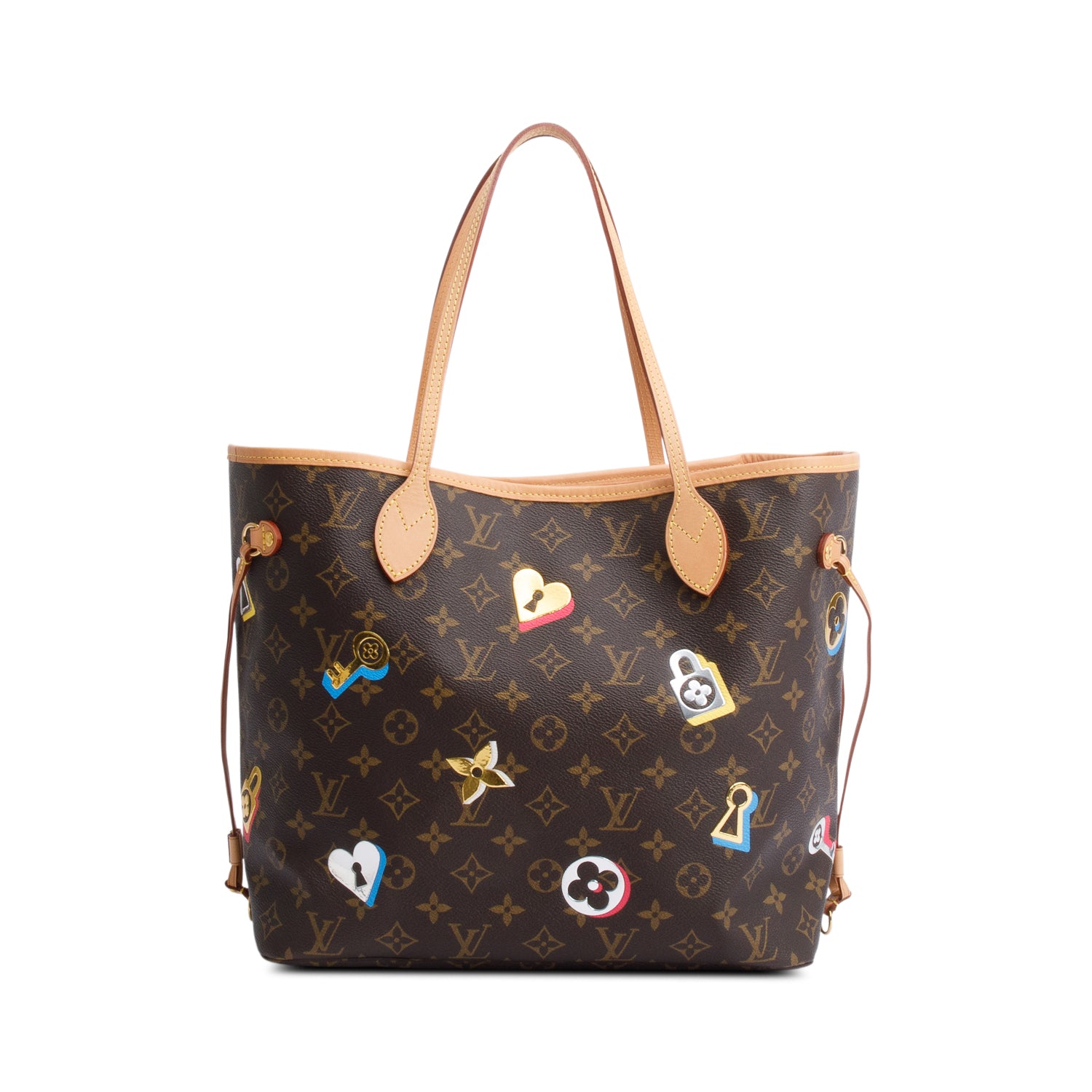 Louis Vuitton Monogram Love Lock Neverfull MM