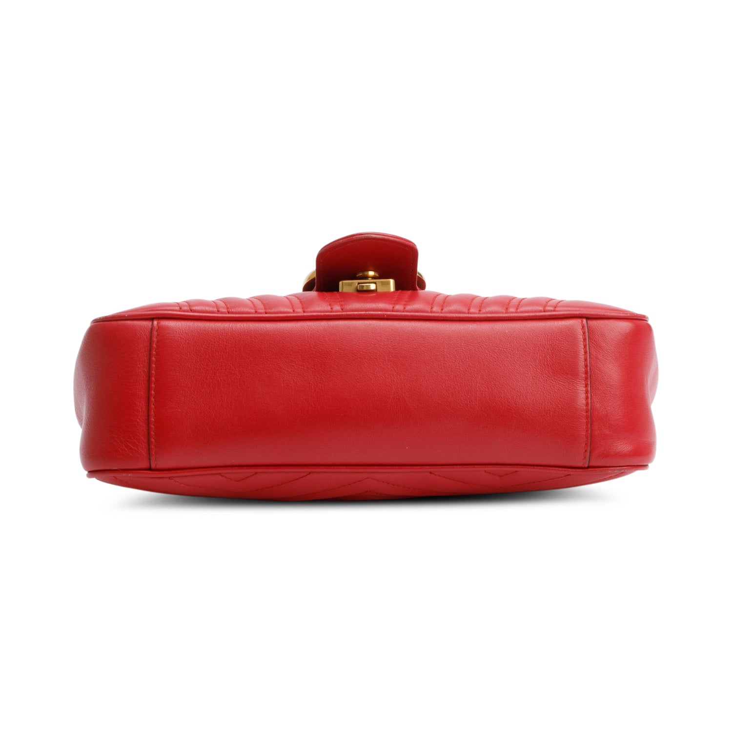 Gucci Red GG Marmont Matelasse Small Shoulder Bag