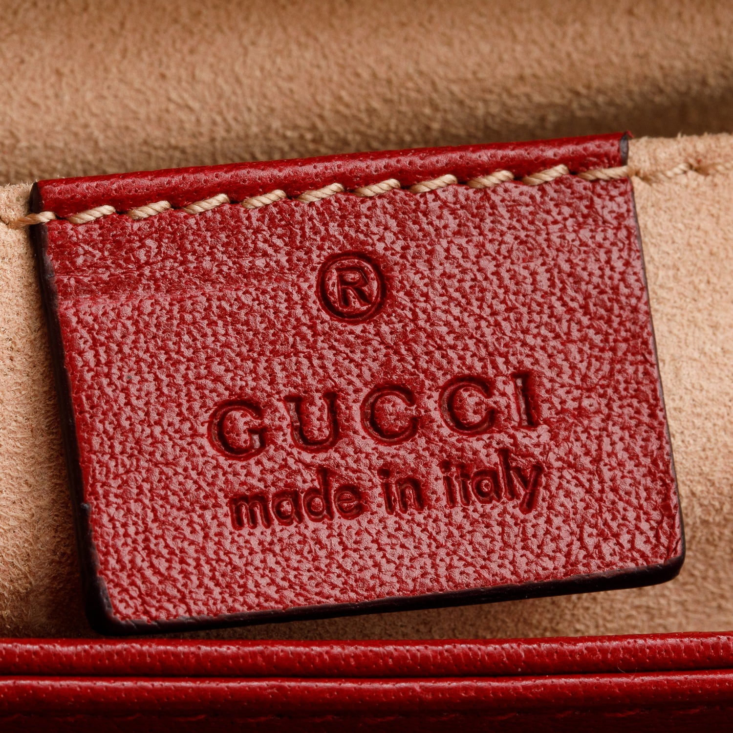 Gucci Blue Suede Red Patent Leather Web Ophidia Medium Chain Shoulder Bag