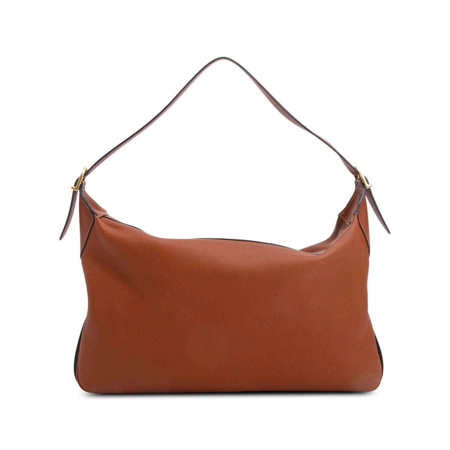 Celine 2023 Brown Supple Calfskin Leather Large Romy Hobo Bag w/ Box & Receipt