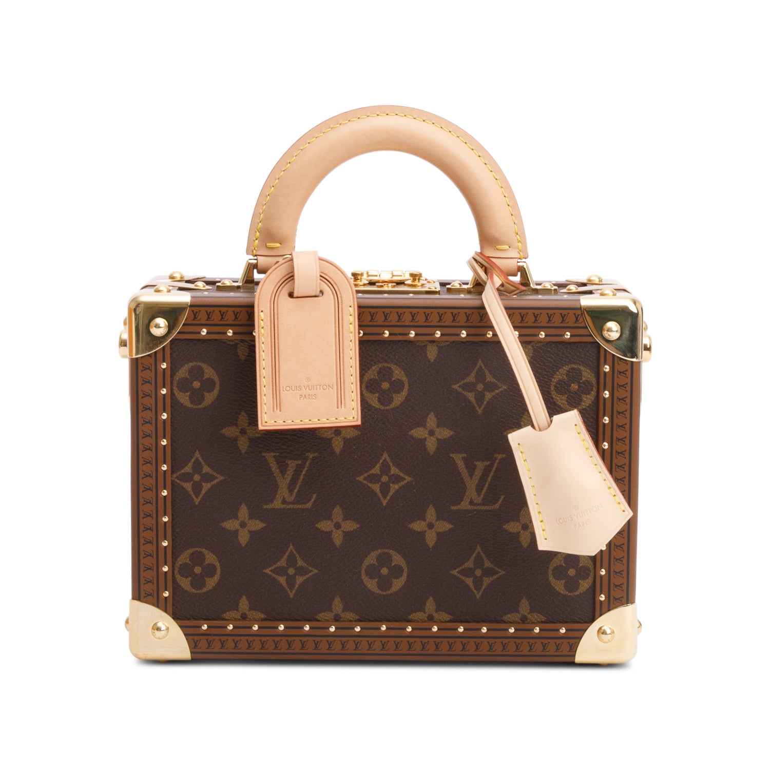 Louis Vuitton Monogram Petite Valise Trunk w/ Strap & Box